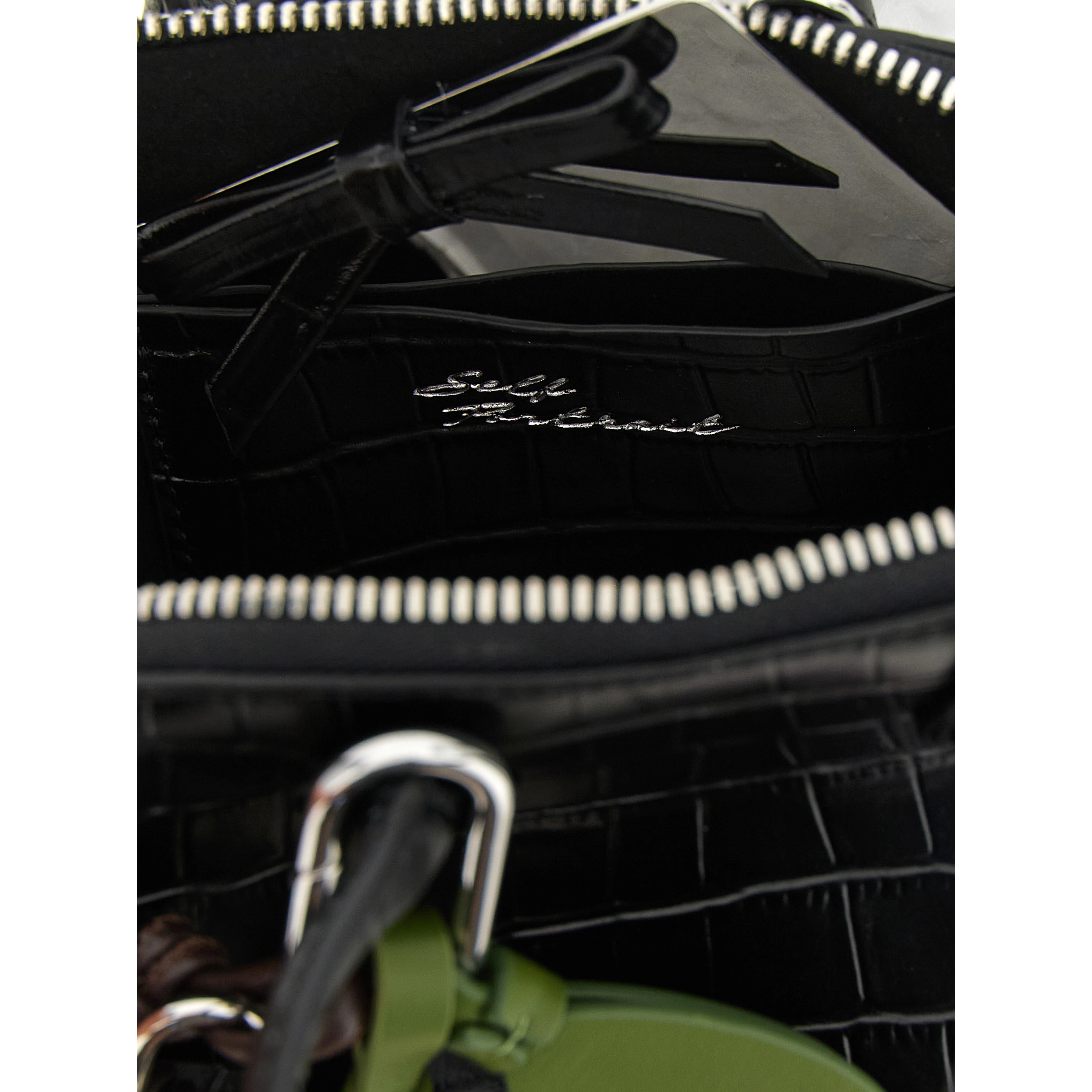 Black Cowhide Handbag