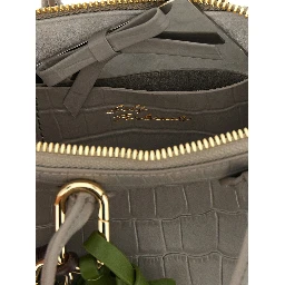 Gray Cowhide Handbag