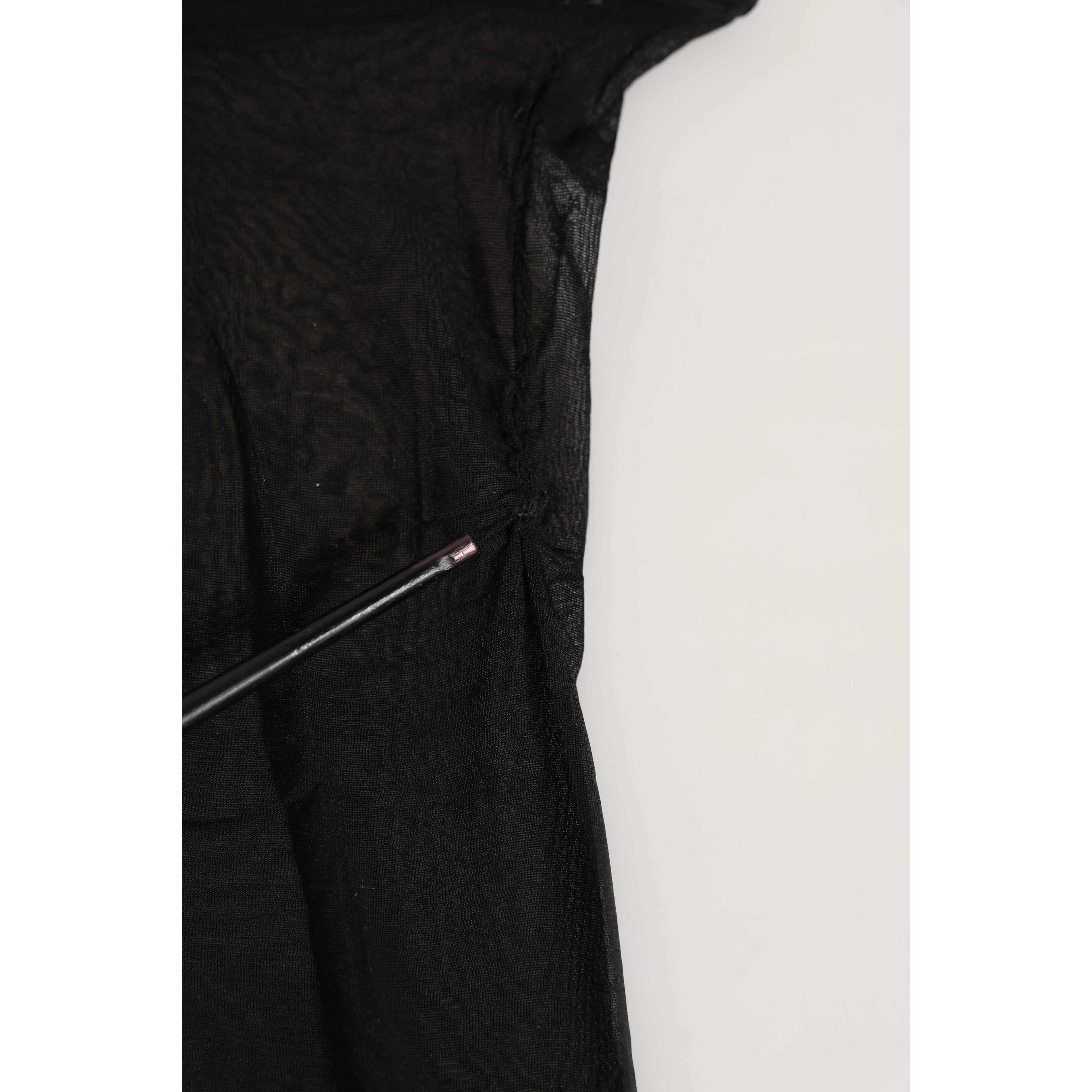 Black Nylon Logo Calf Long Women Accessory Socks