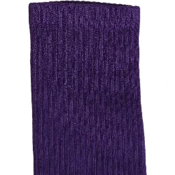 Violet Cotton Ribbed Mid Calf Women Accessory Socks