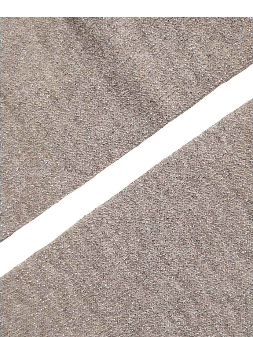 Gray Viscose Logo Mid Calf Accessory Socks