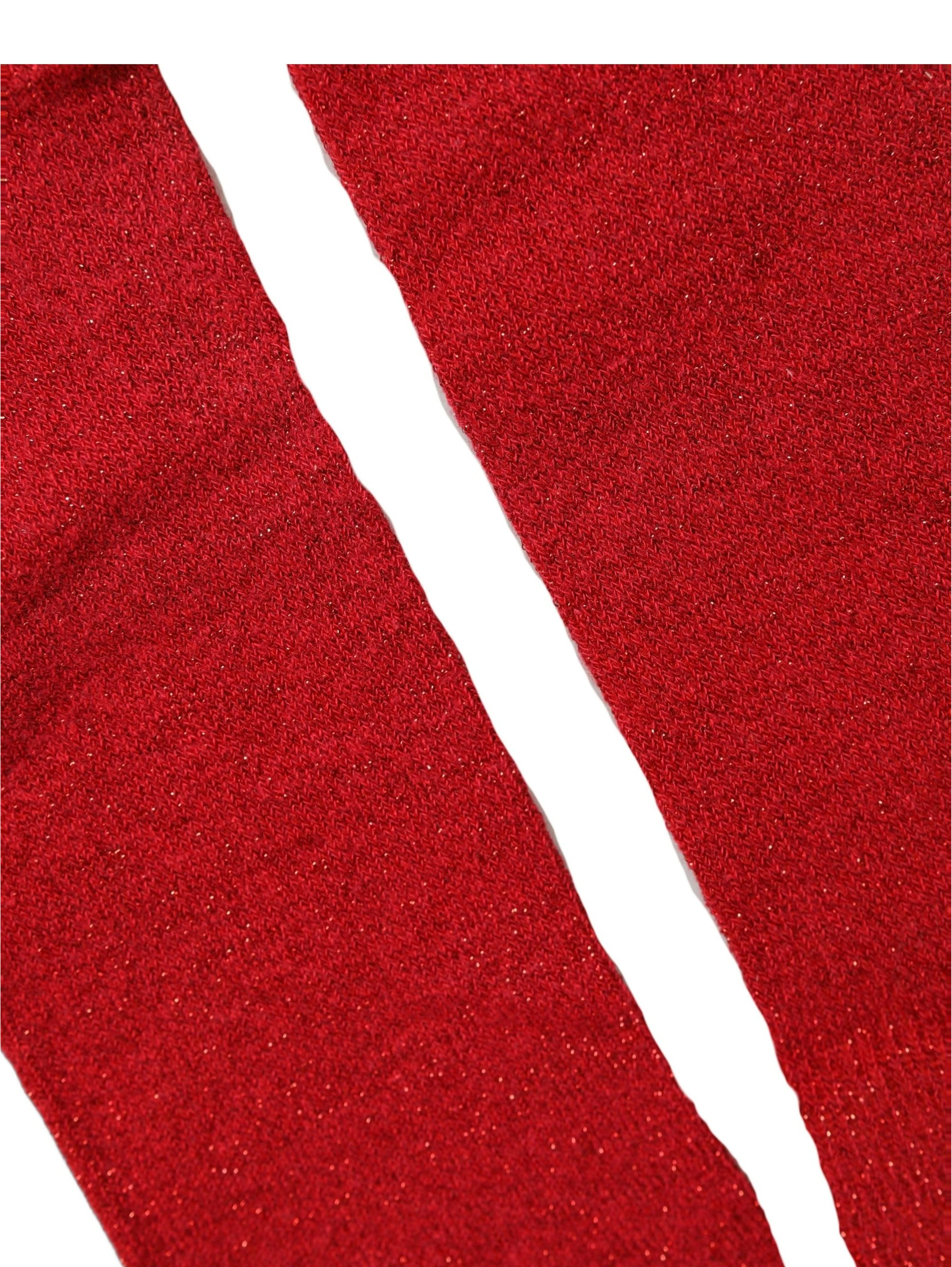Red Viscose DG Logo Mid Calf Accessory Socks