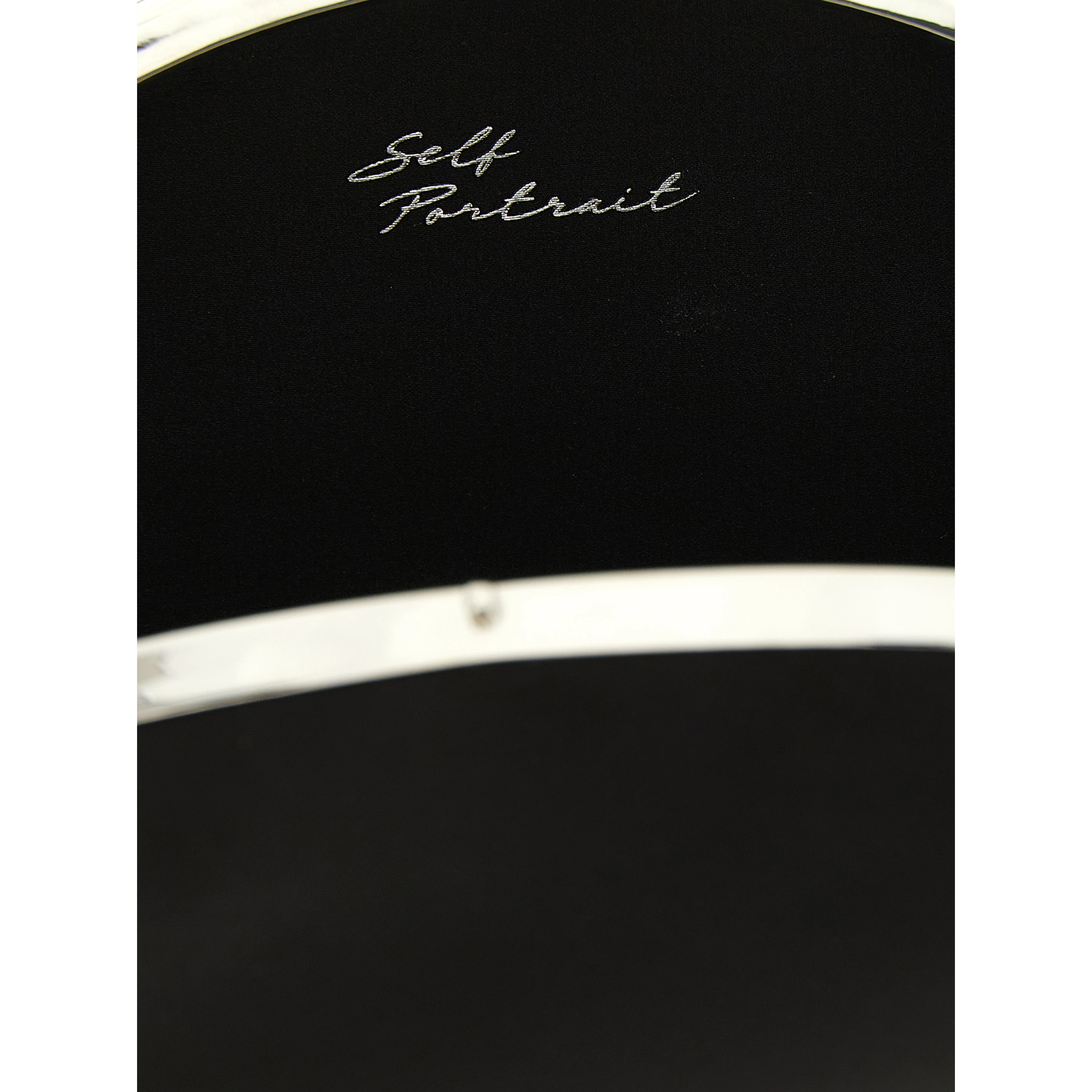 Black Polyester Clutch Bag