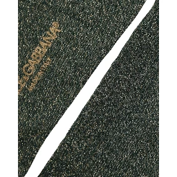 Dark Green Viscose Logo Mid Calf Accessory Socks