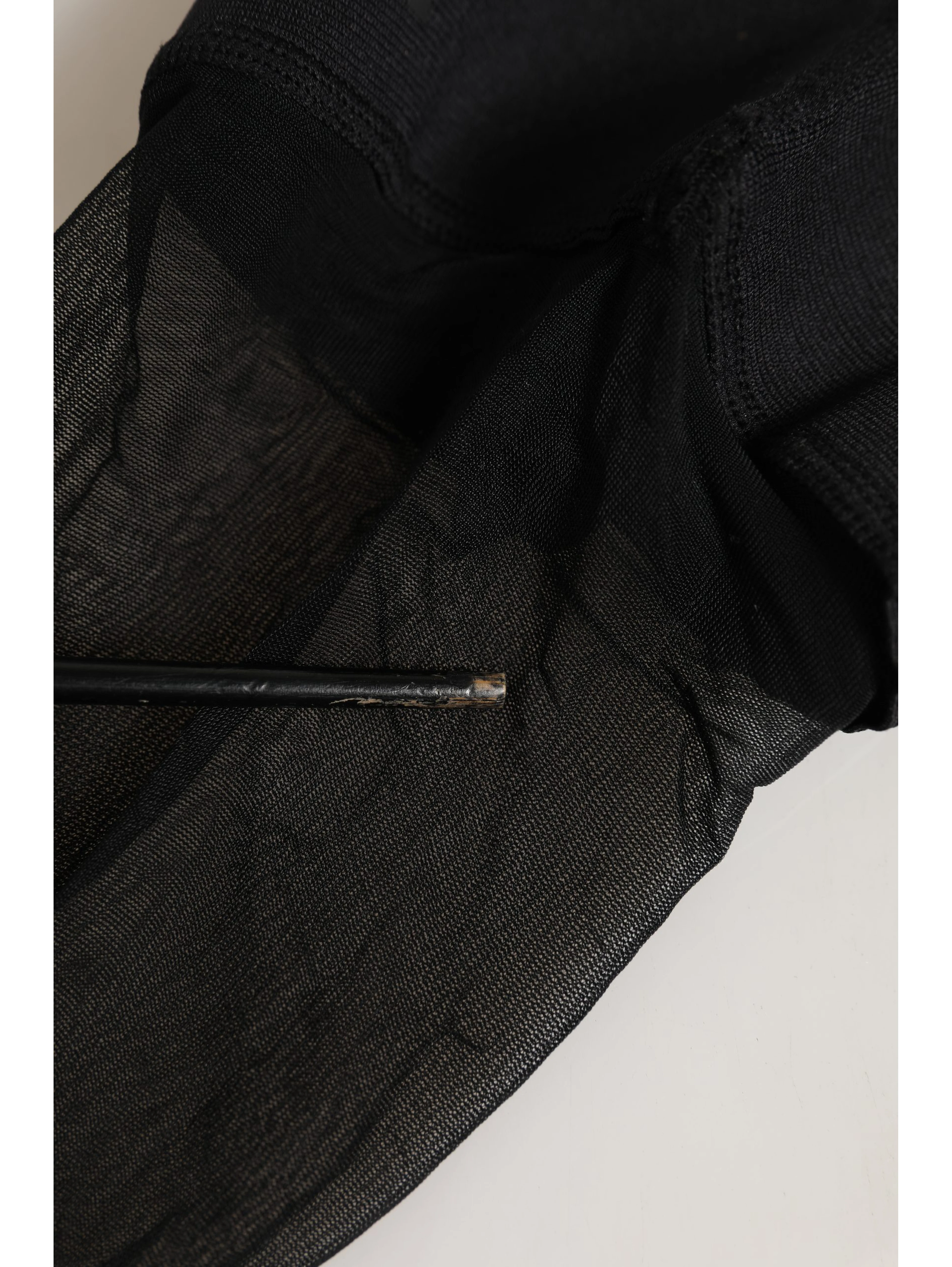 Black Nylon Logo Calf Long Women Accessory Socks