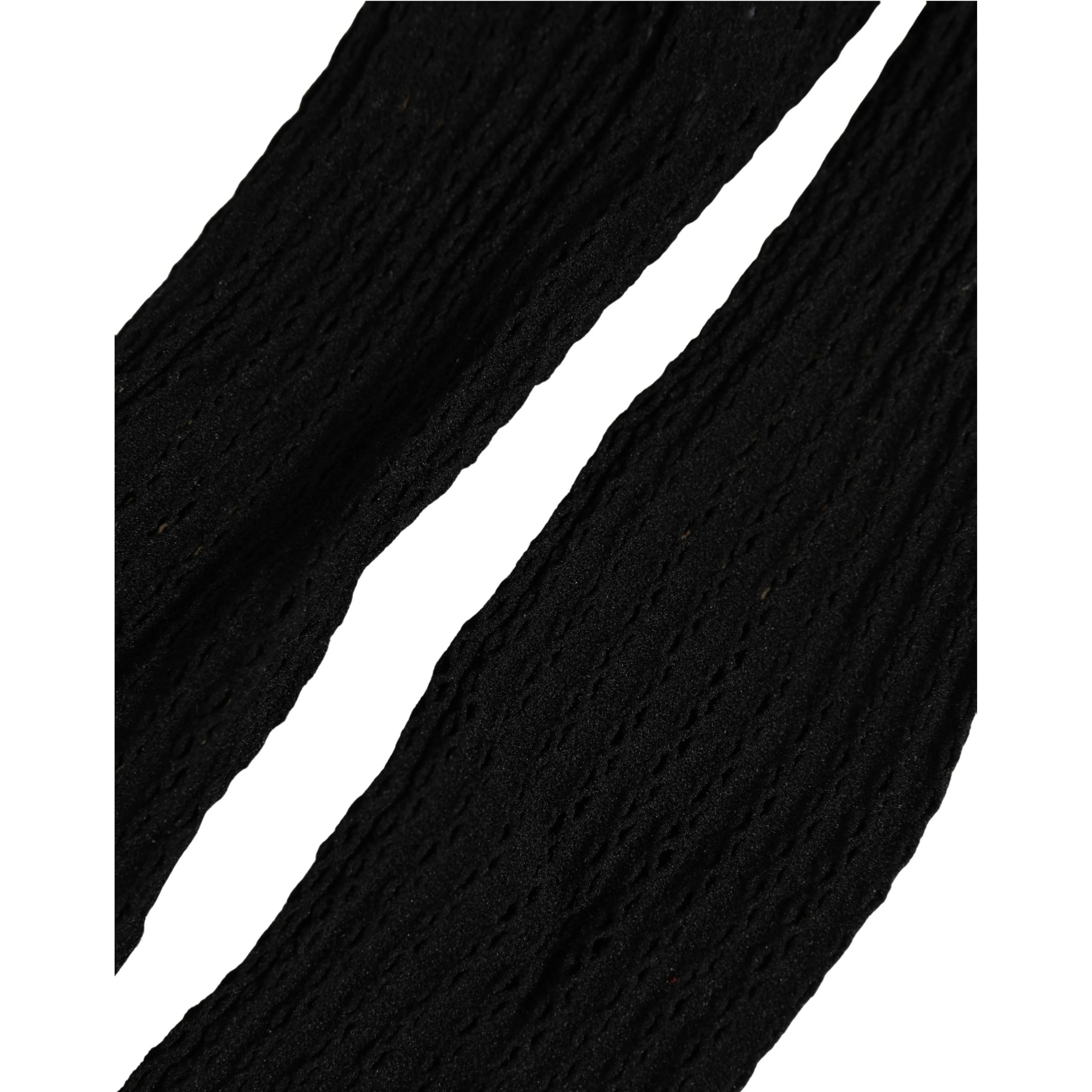 Black Nylon Logo Calf Long Women Accessory Socks