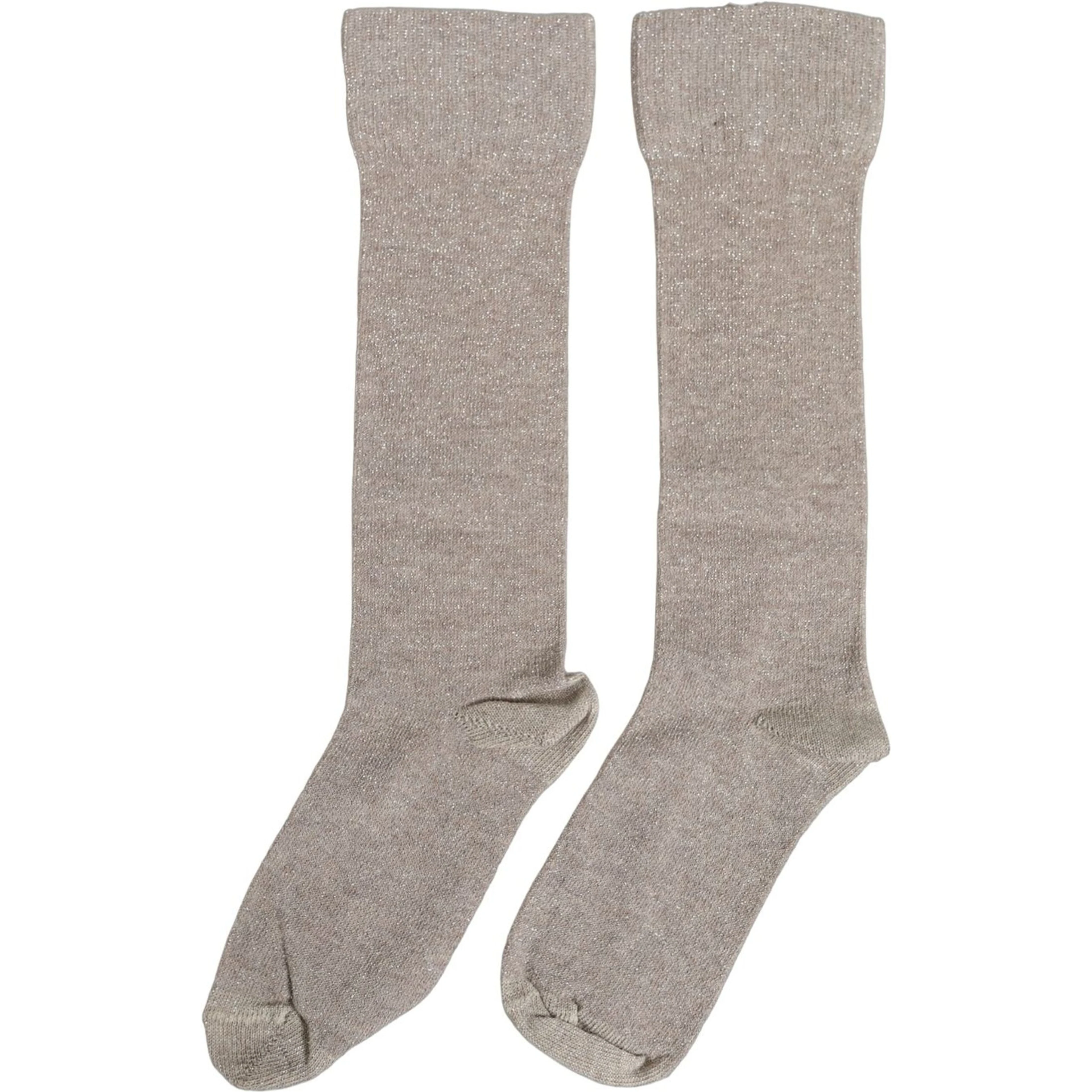 Gray Viscose Logo Mid Calf Accessory Socks