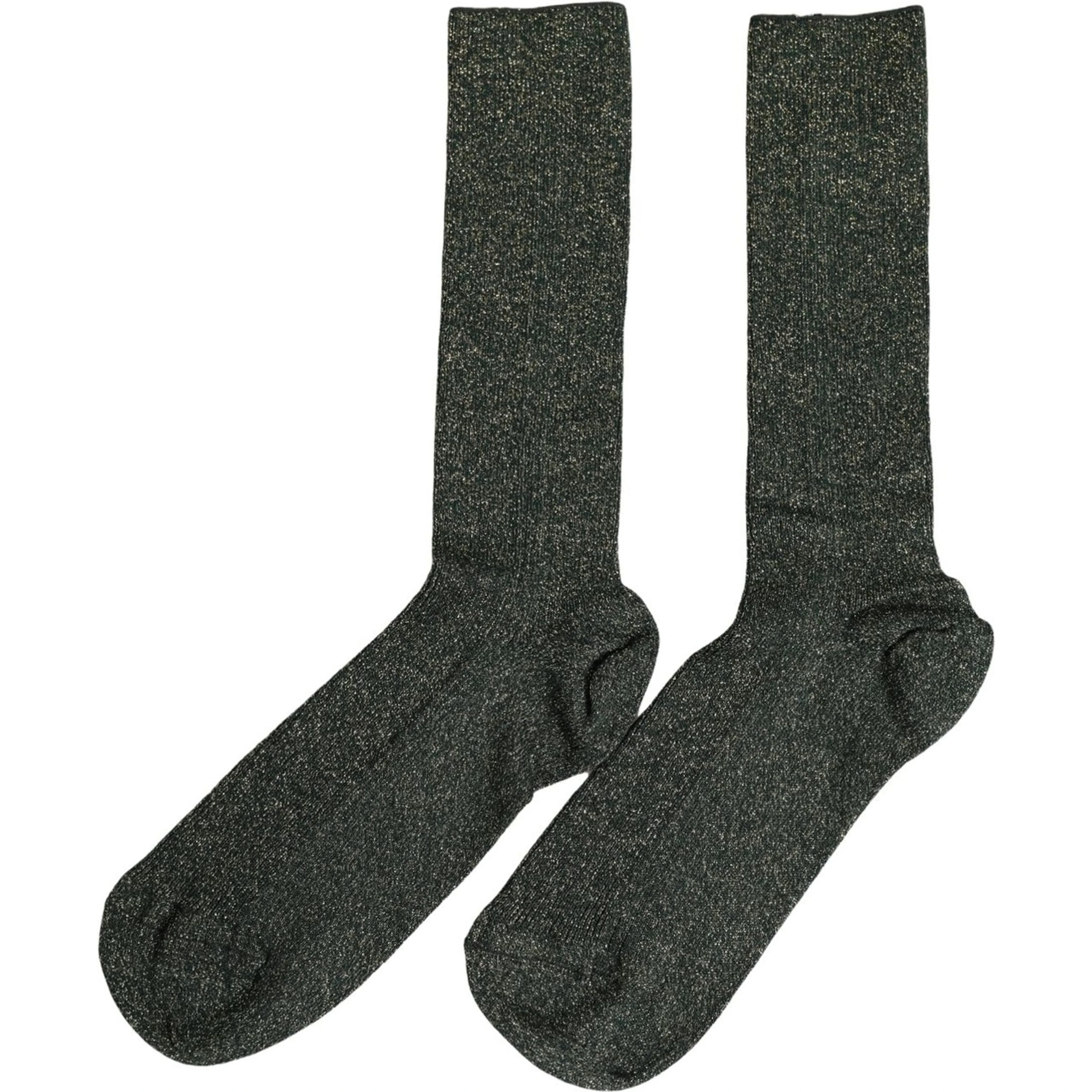 Dark Green Viscose Logo Mid Calf Accessory Socks