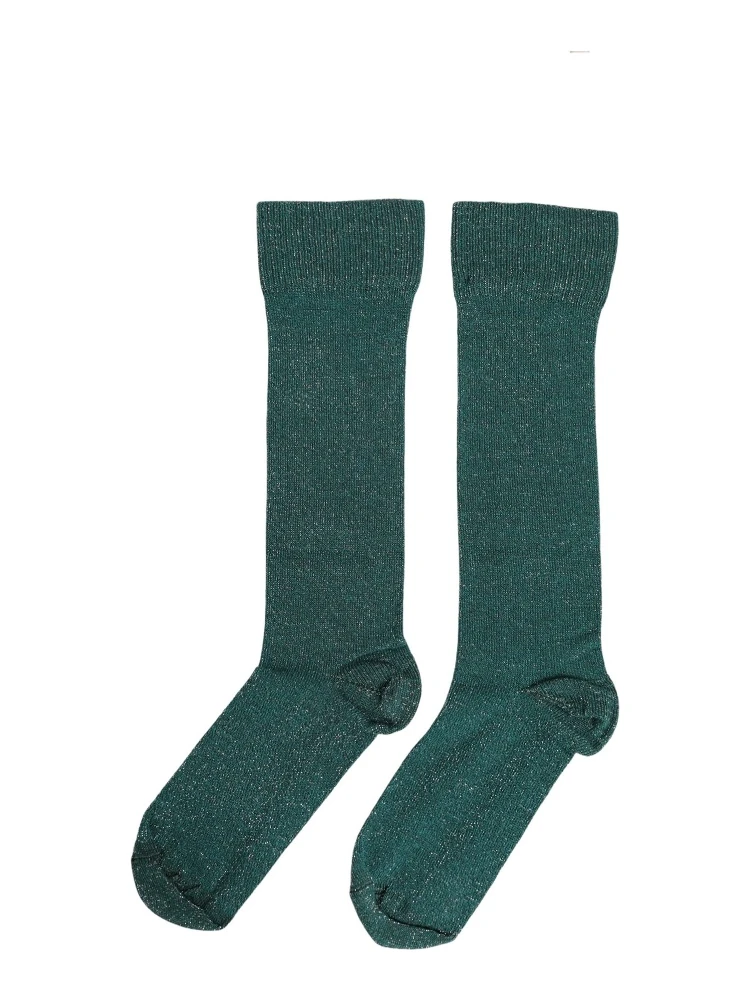 Dark Green Viscose Logo Mid Calf Accessory Socks alternative