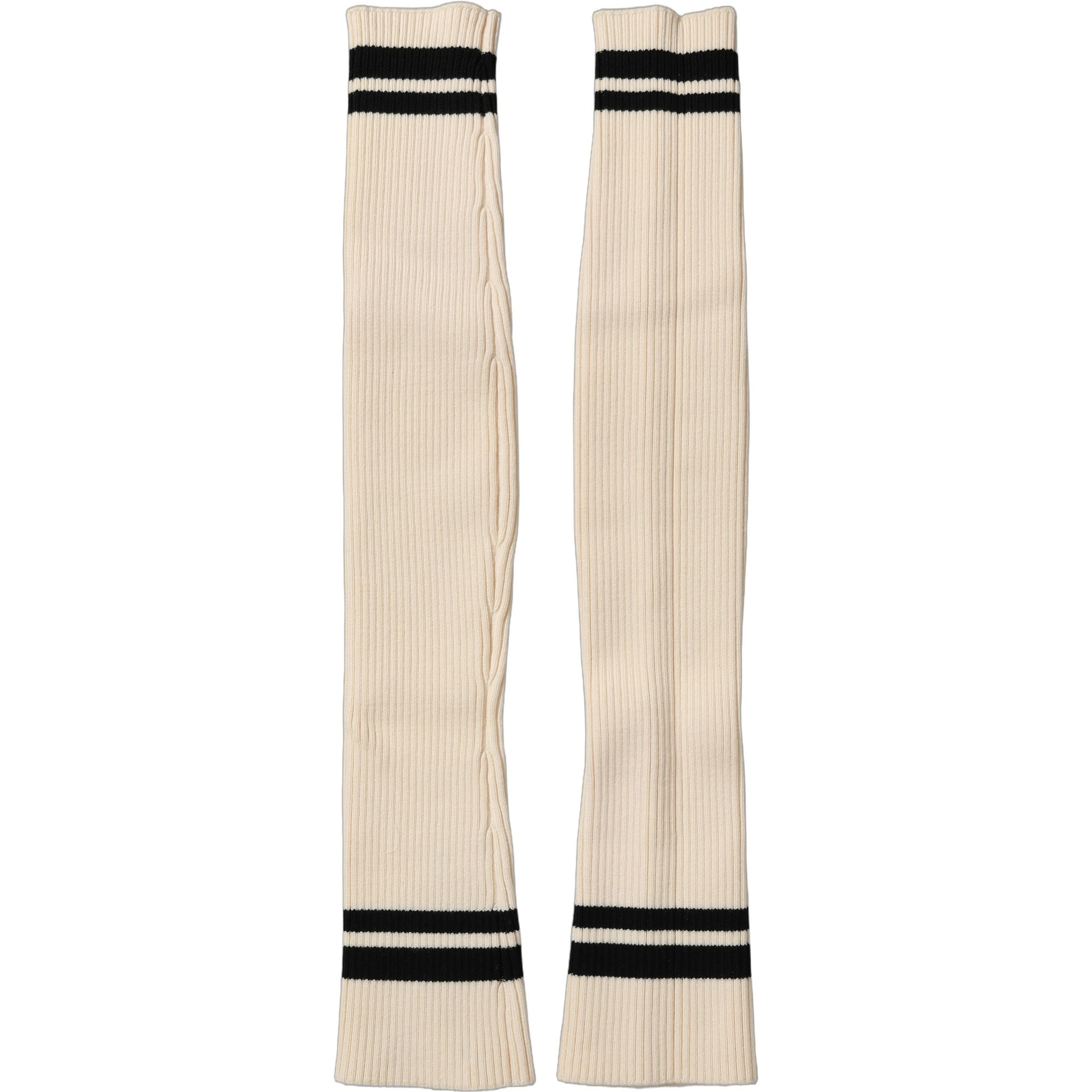 Cream Wool Thigh High Leg Warmer Accessory Socks