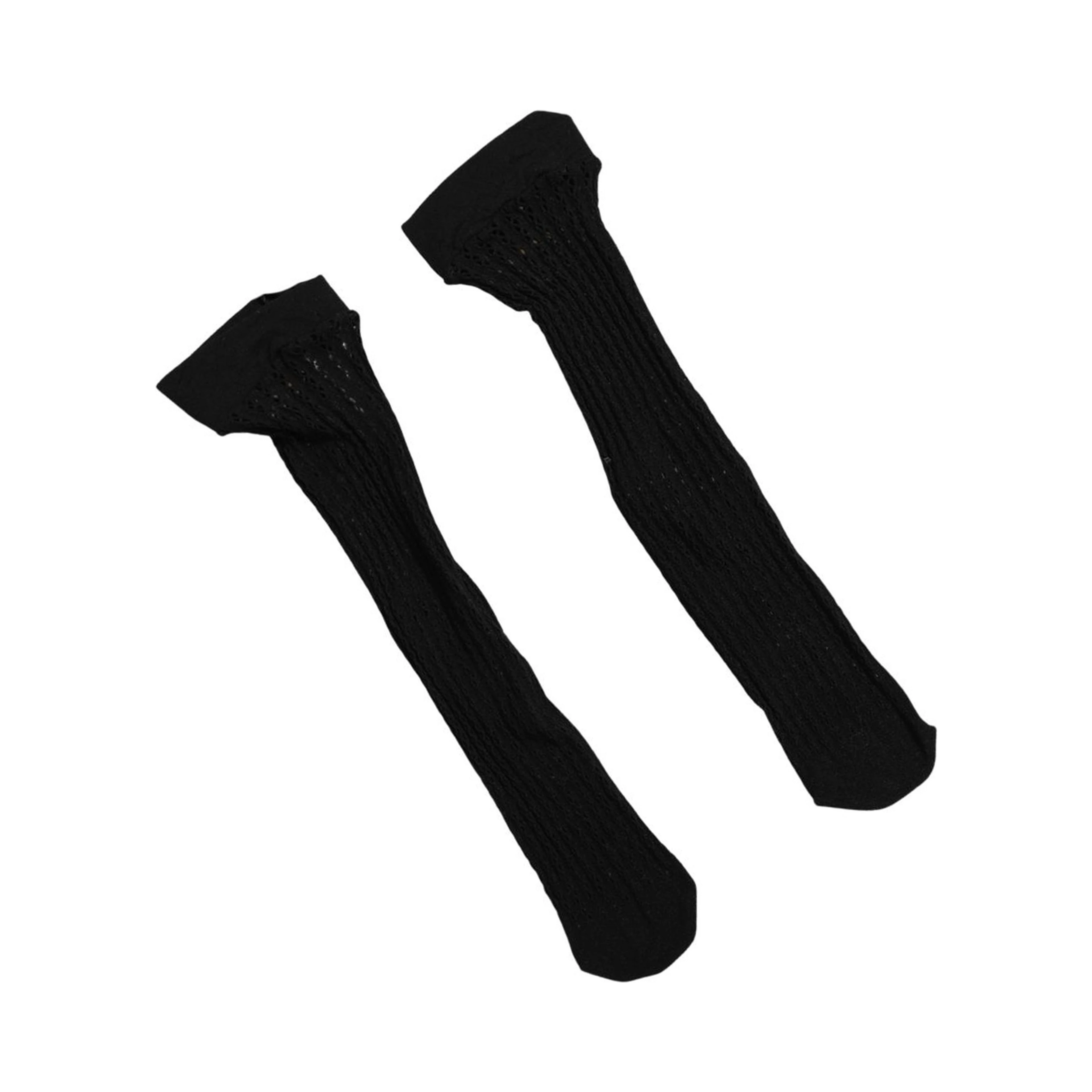 Black Nylon Logo Calf Long Women Accessory Socks