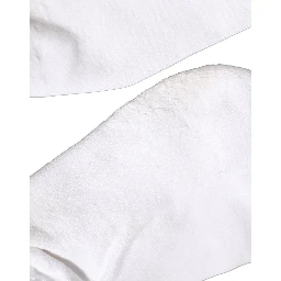 Men White DGVIB3 Cotton Mid Calf Accessory Socks
