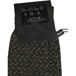 Dark Gray Cotton Knit Knee High Accessory Socks