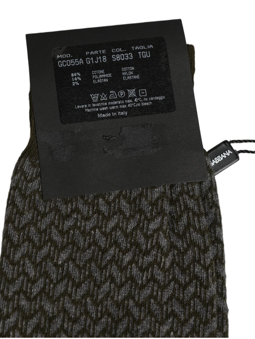 Dark Gray Cotton Knit Knee High Accessory Socks