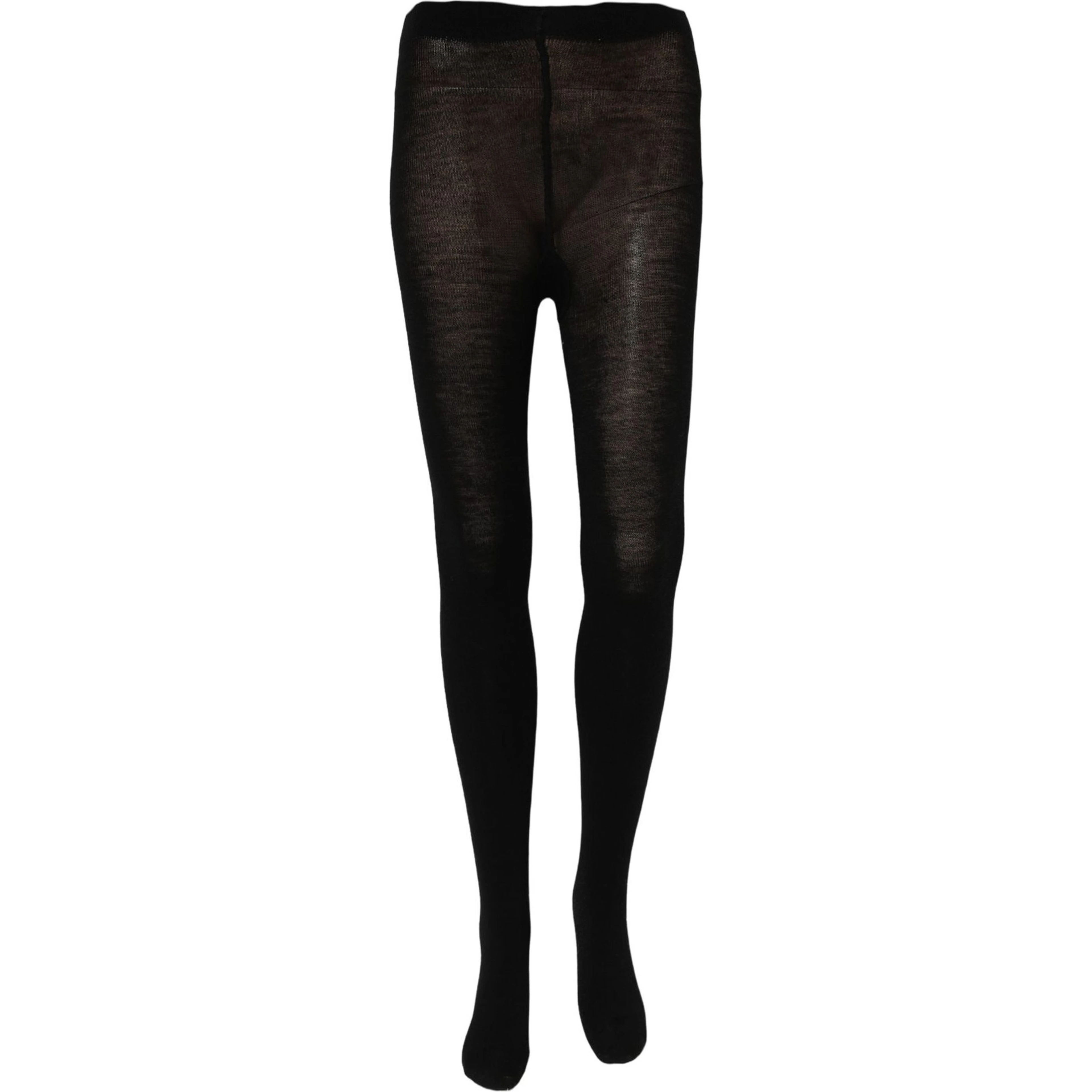 Black Wool Stretch Tights Stocking Accessory Socks