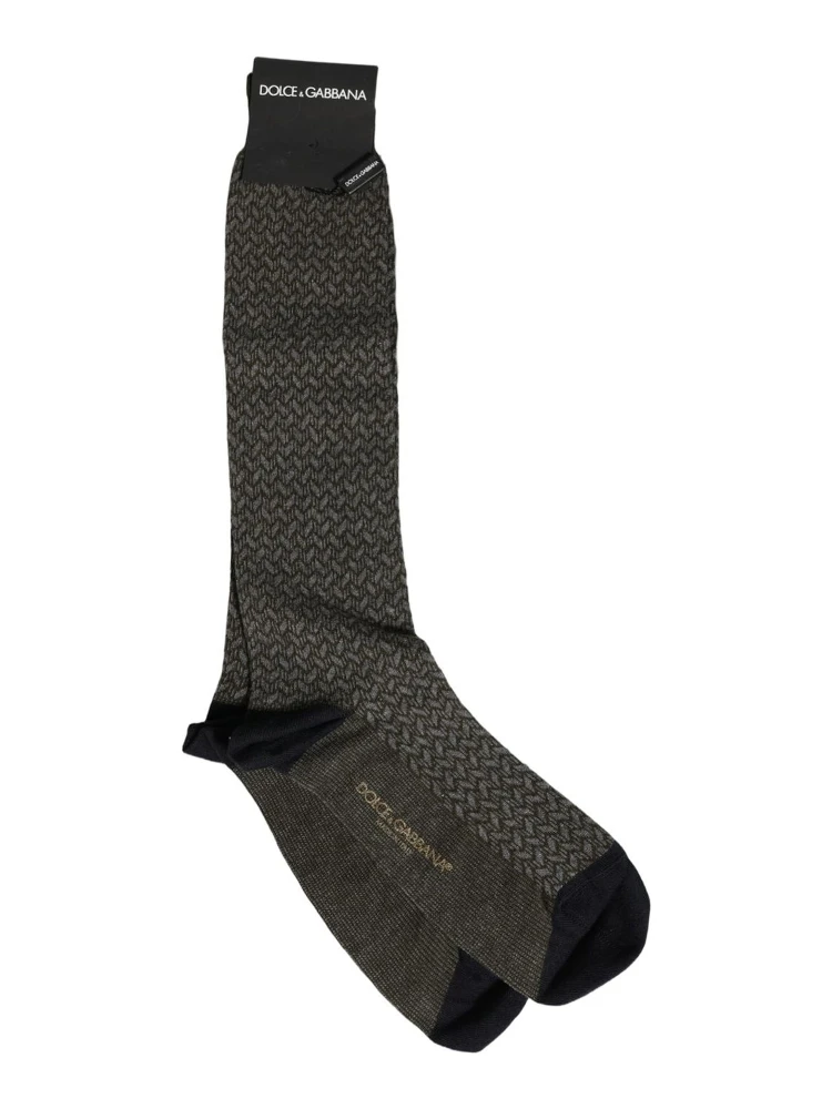 Dark Gray Cotton Knit Knee High Accessory Socks alternative