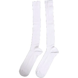 Men White Viscose Over The Calf Accessory Socks