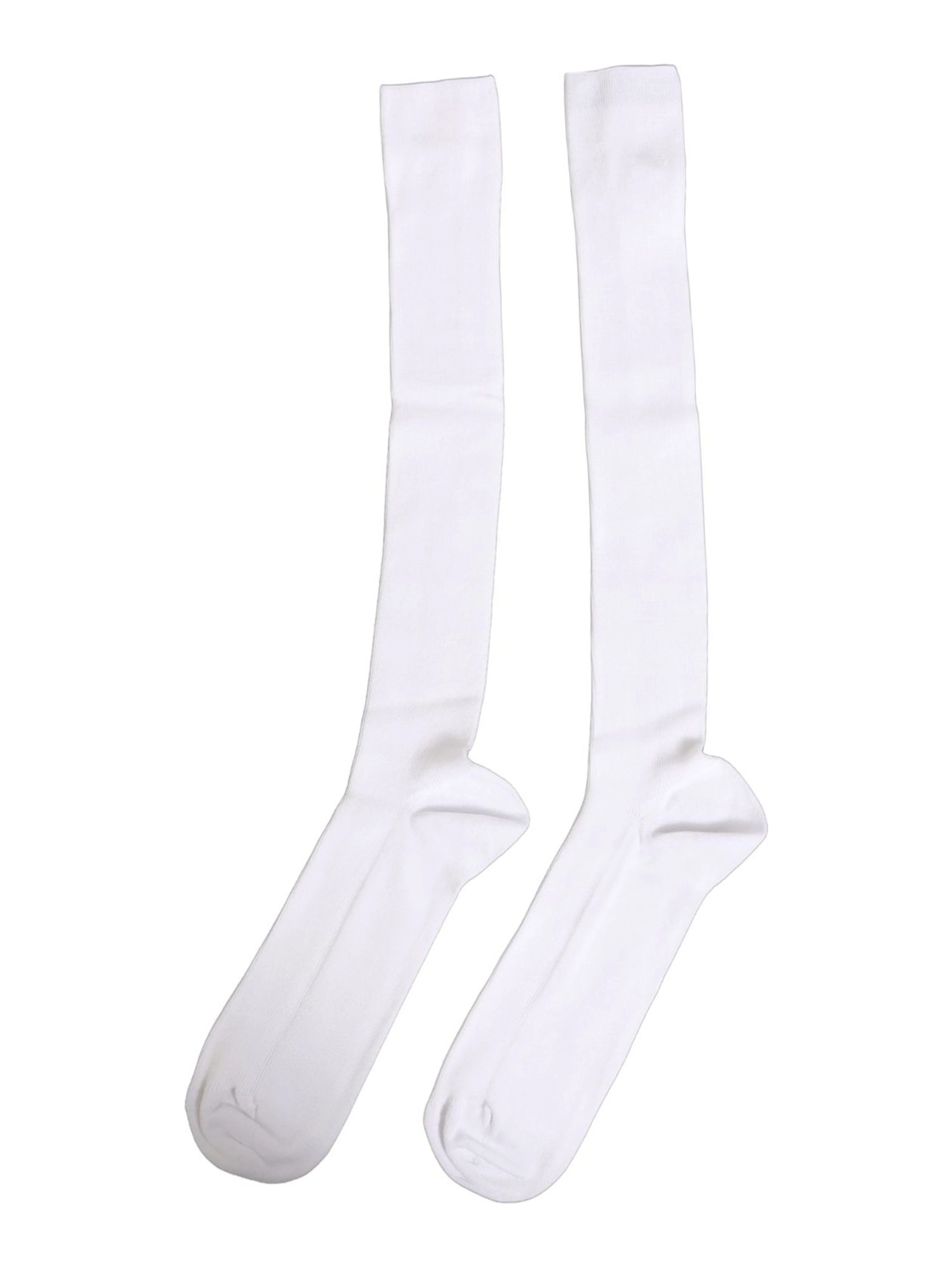 Men White Viscose Over The Calf Accessory Socks