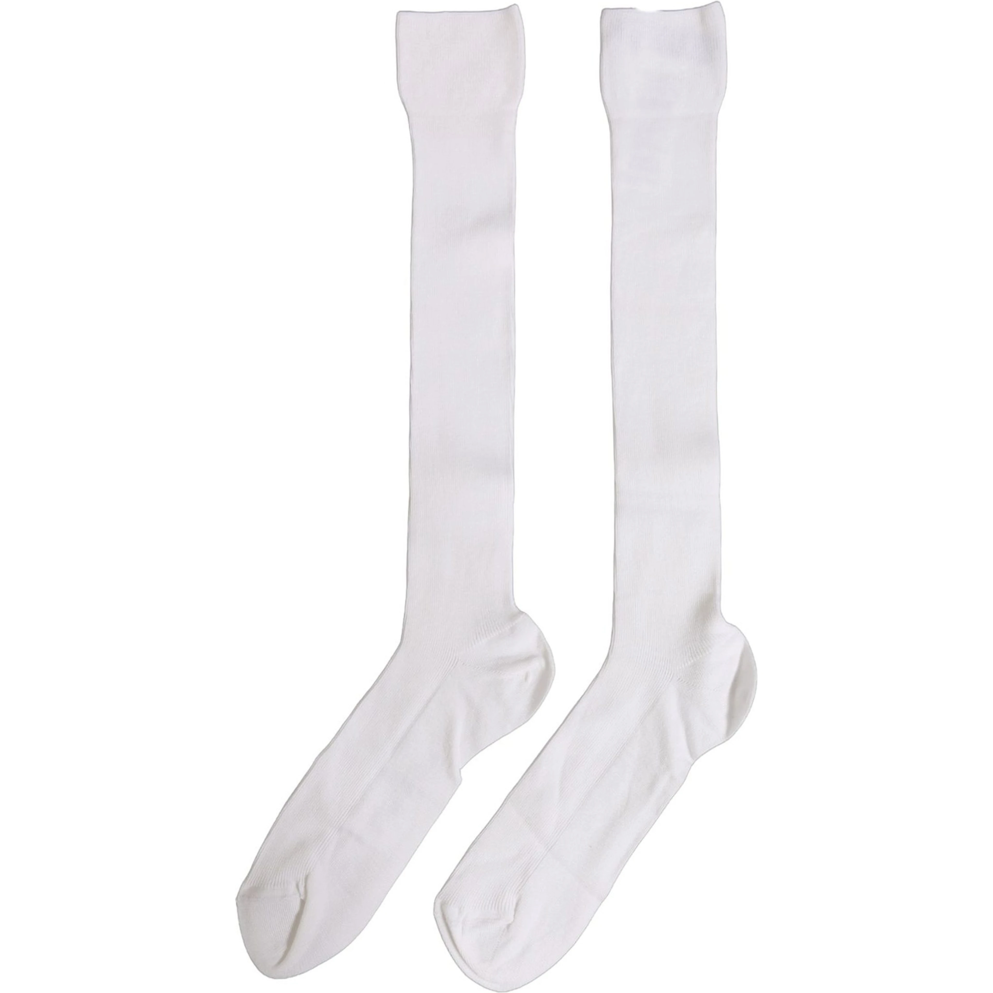Men White Viscose Over The Calf Accessory Socks