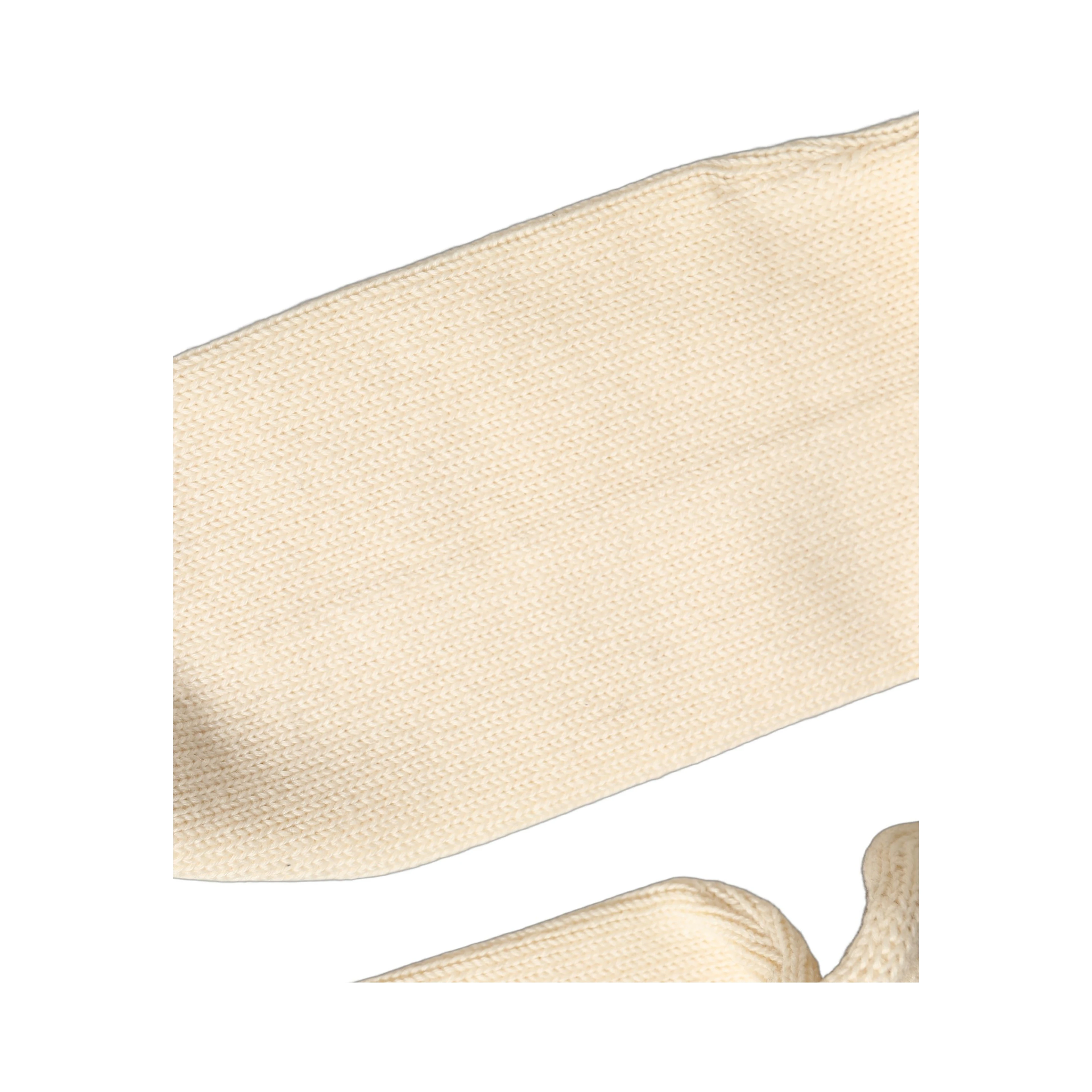 Off White Sequin Cotton Mid Calf Accessory Socks