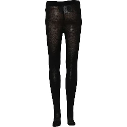 Black Wool Stretch Tights Stocking Accessory Socks