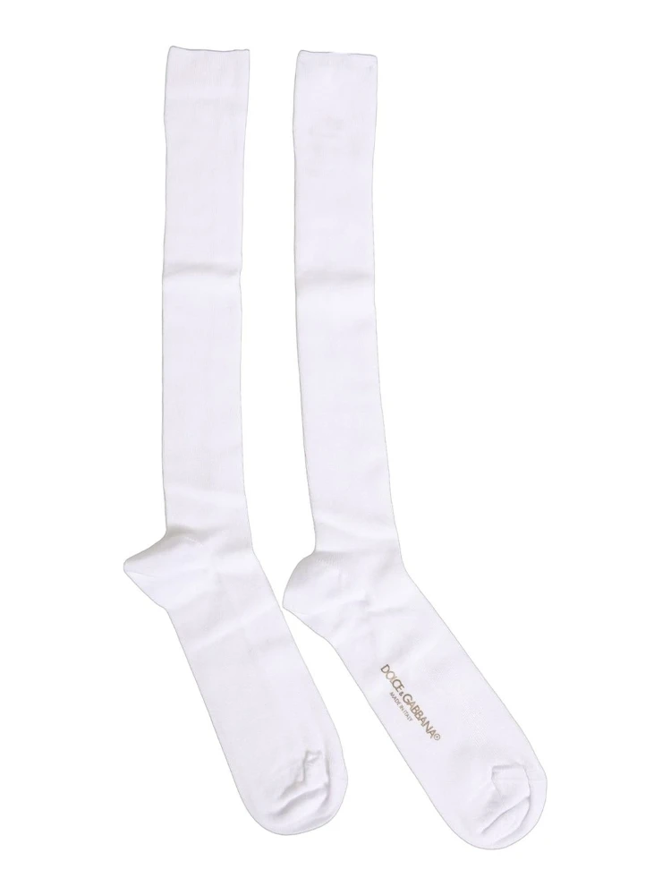 Men White Viscose Over The Calf Accessory Socks alternative
