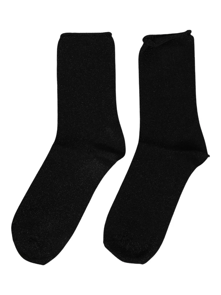 Men Black Viscose Mid Calf Accessory Socks