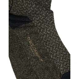 Dark Gray Cotton Knit Knee High Accessory Socks