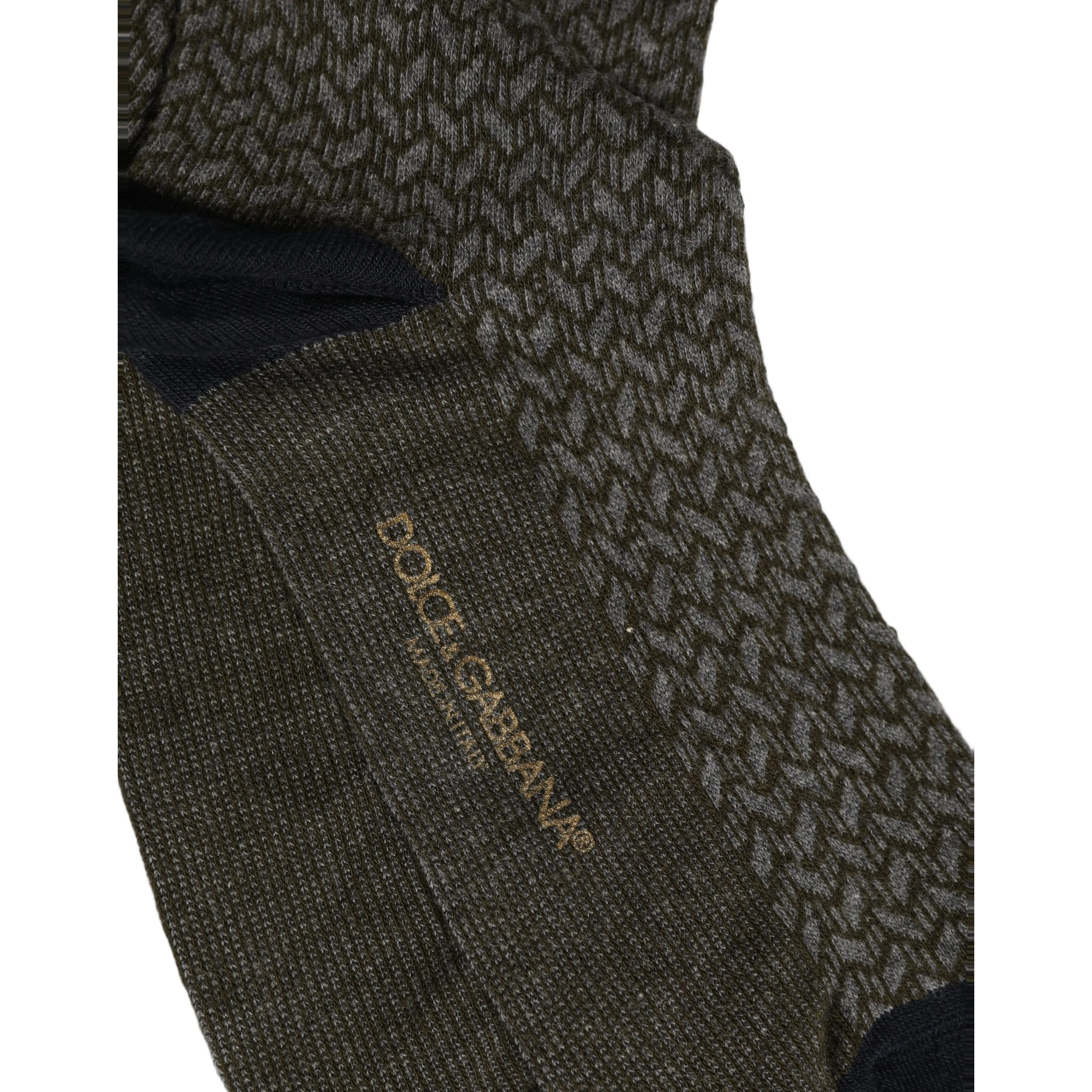 Dark Gray Cotton Knit Knee High Accessory Socks