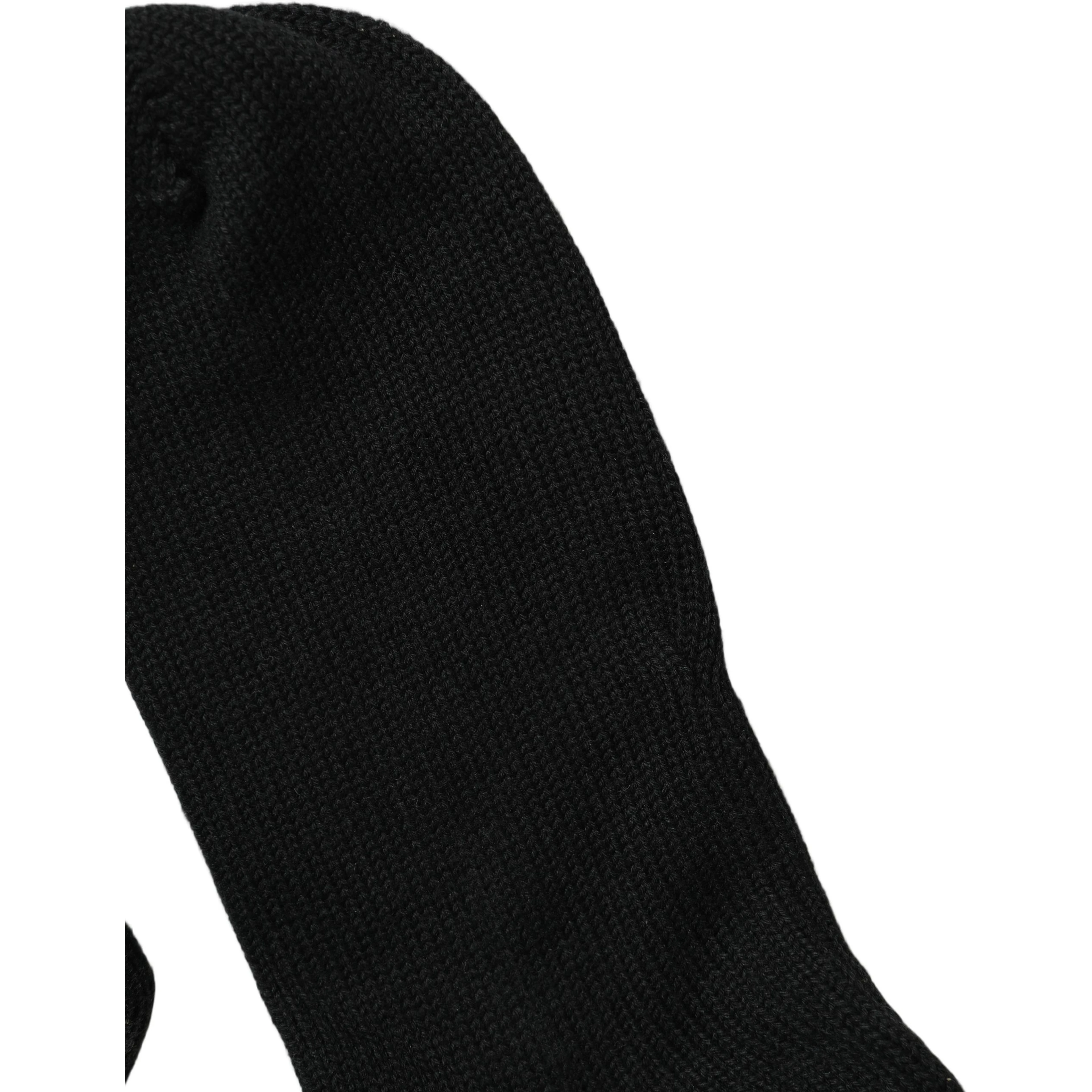 Black Sequin Cotton Knit Mid Calf Accessory Socks