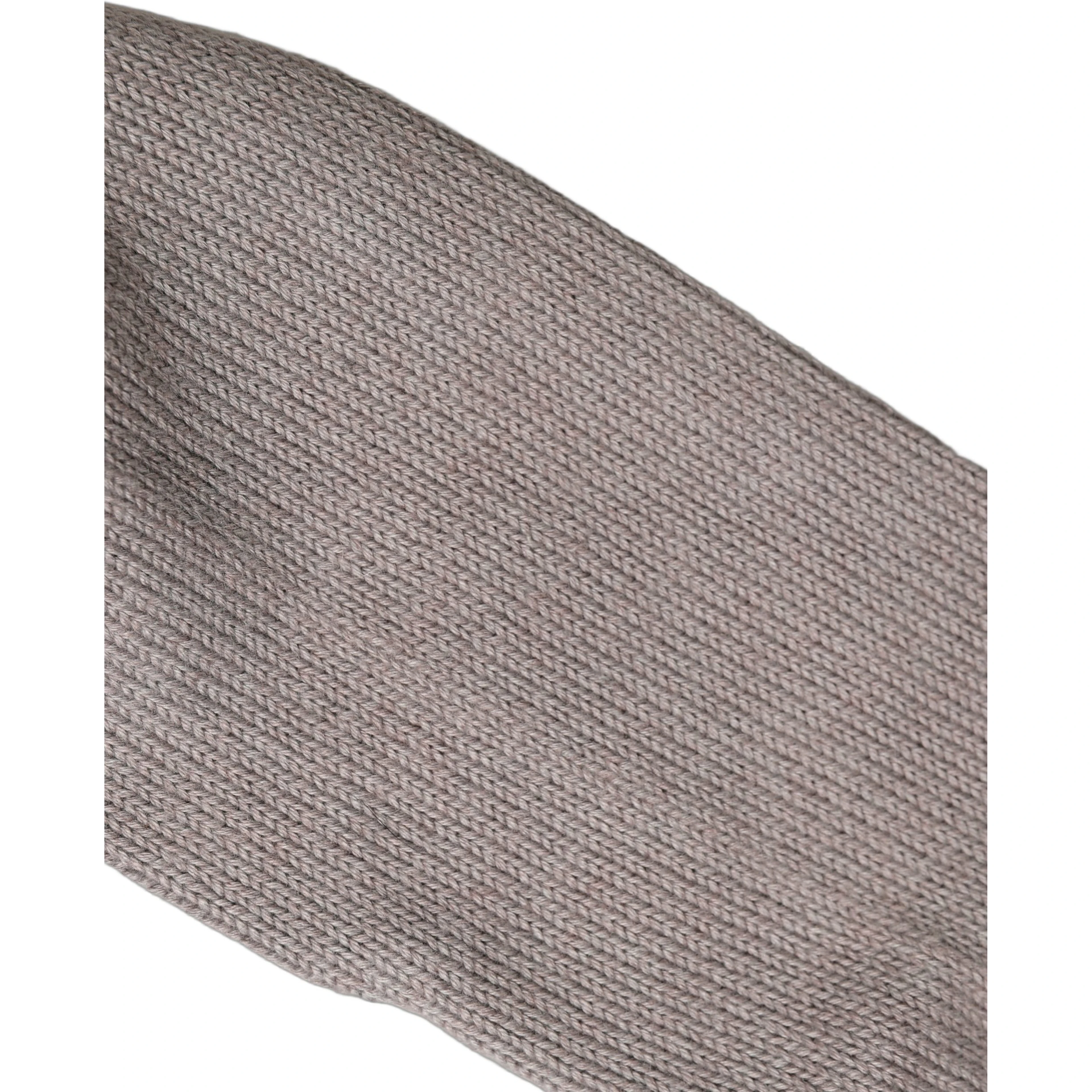 Gray Sequin Cotton Knit Mid Calf Accessory Socks
