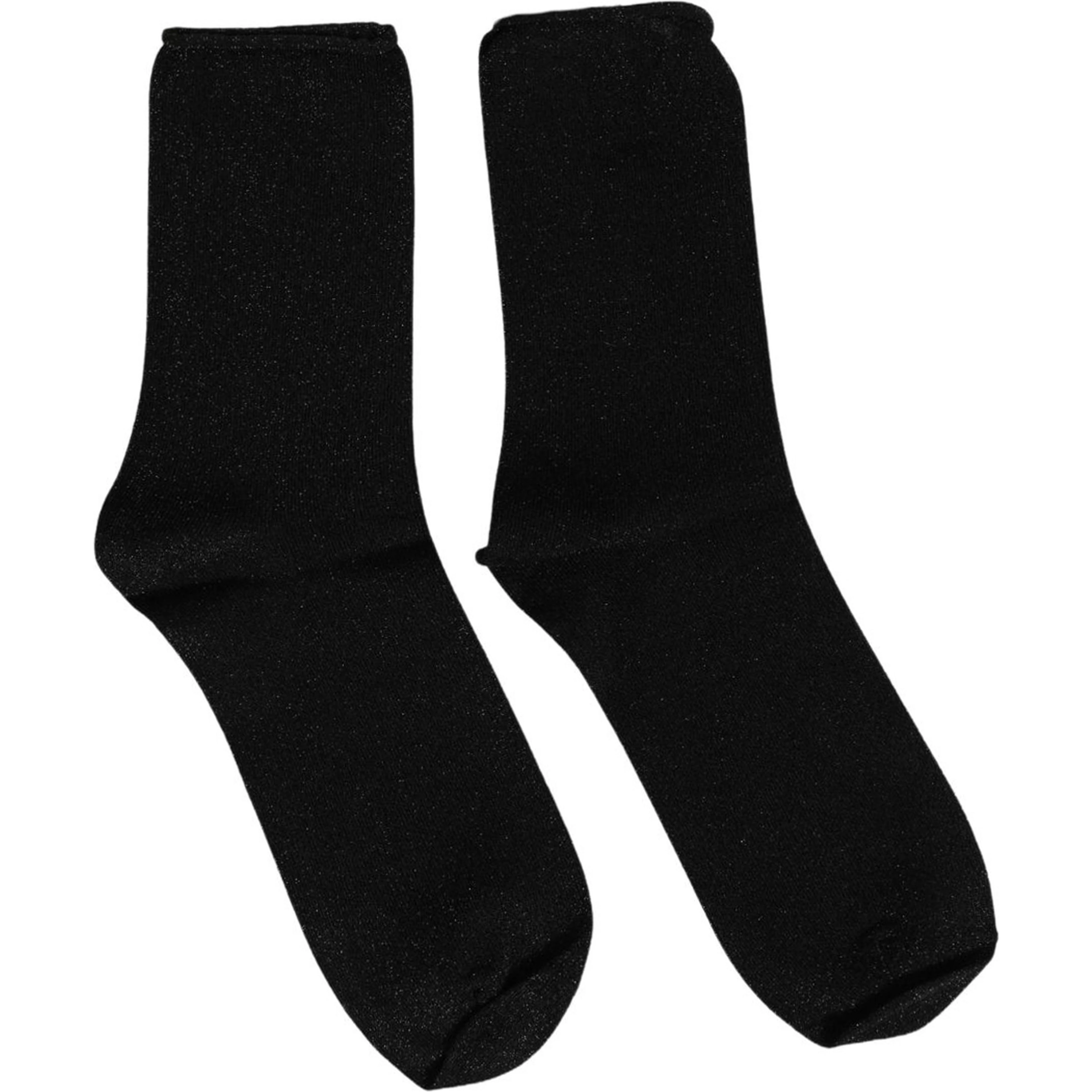 Men Black Viscose Mid Calf Accessory Socks