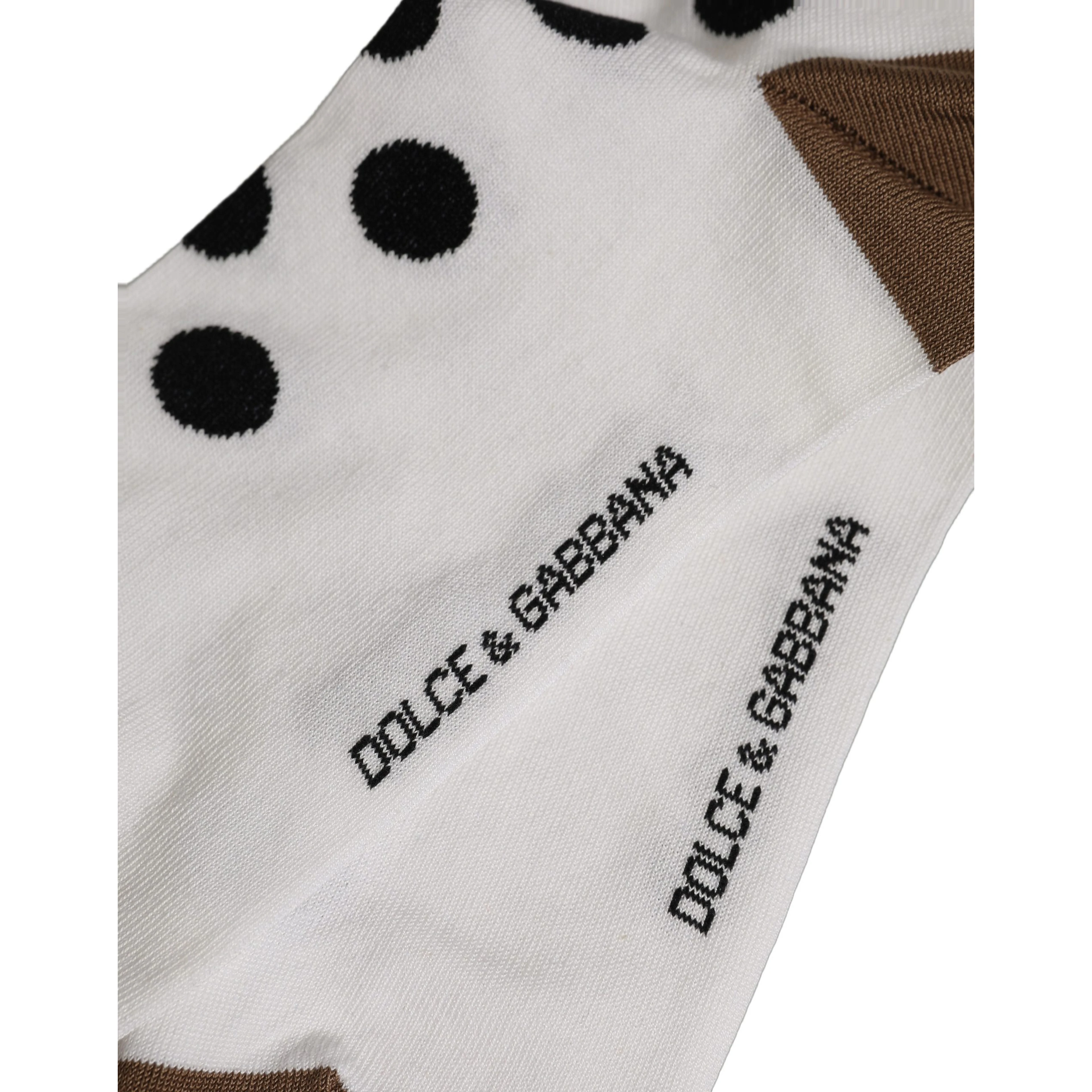 White Polka Dot Over The Calf Accessory Socks