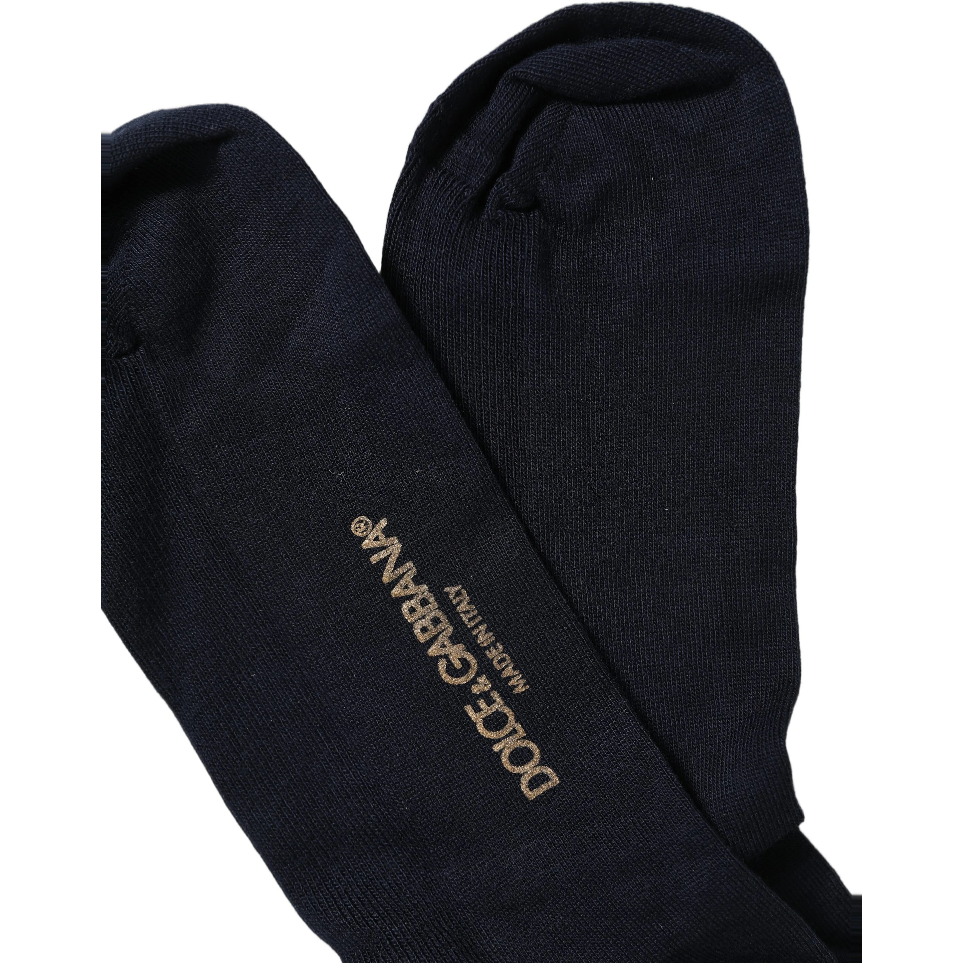 Men Dark Blue Viscose Over The Calf Accessory Socks