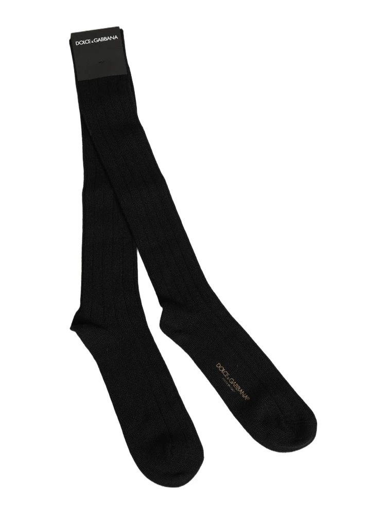 Black DG Logo Print Over The Calf Accessory Socks alternative