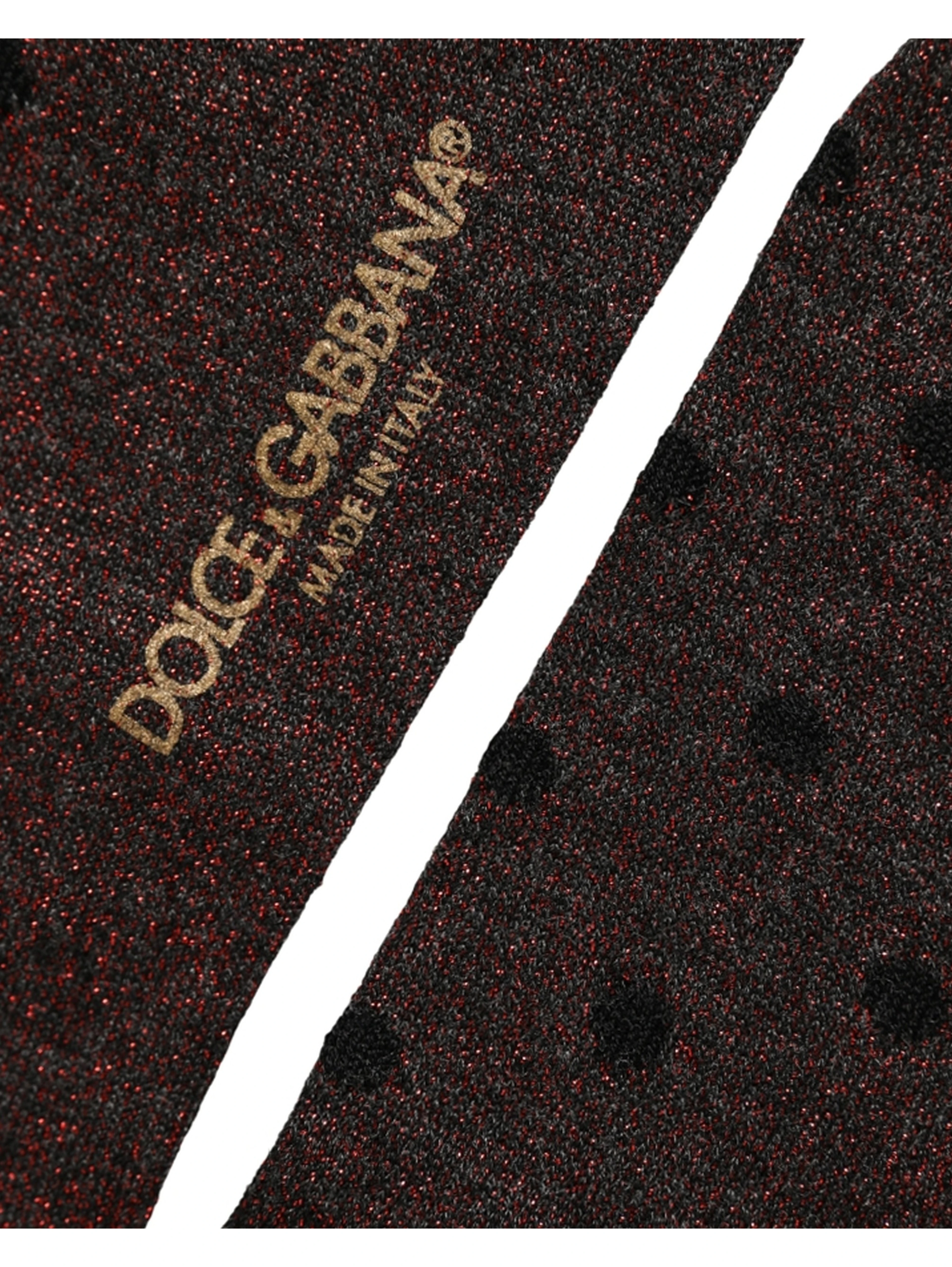 Brown Polka Dot Over The Calf Accessory Socks