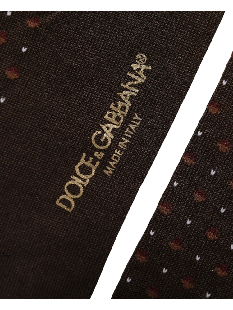 Burgundy Polka Dot Over The Calf Accessory Socks