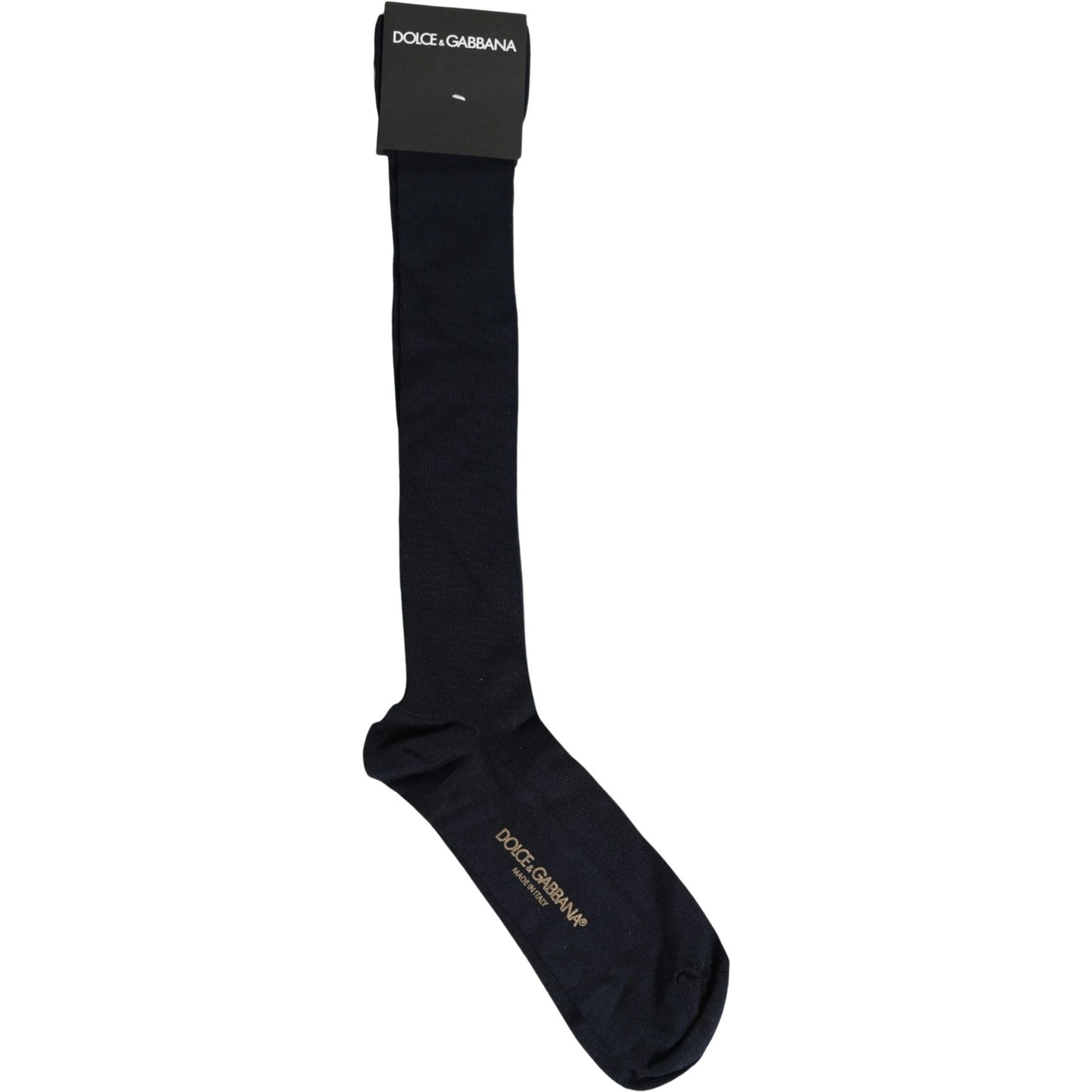 Men Dark Blue Viscose Over The Calf Accessory Socks