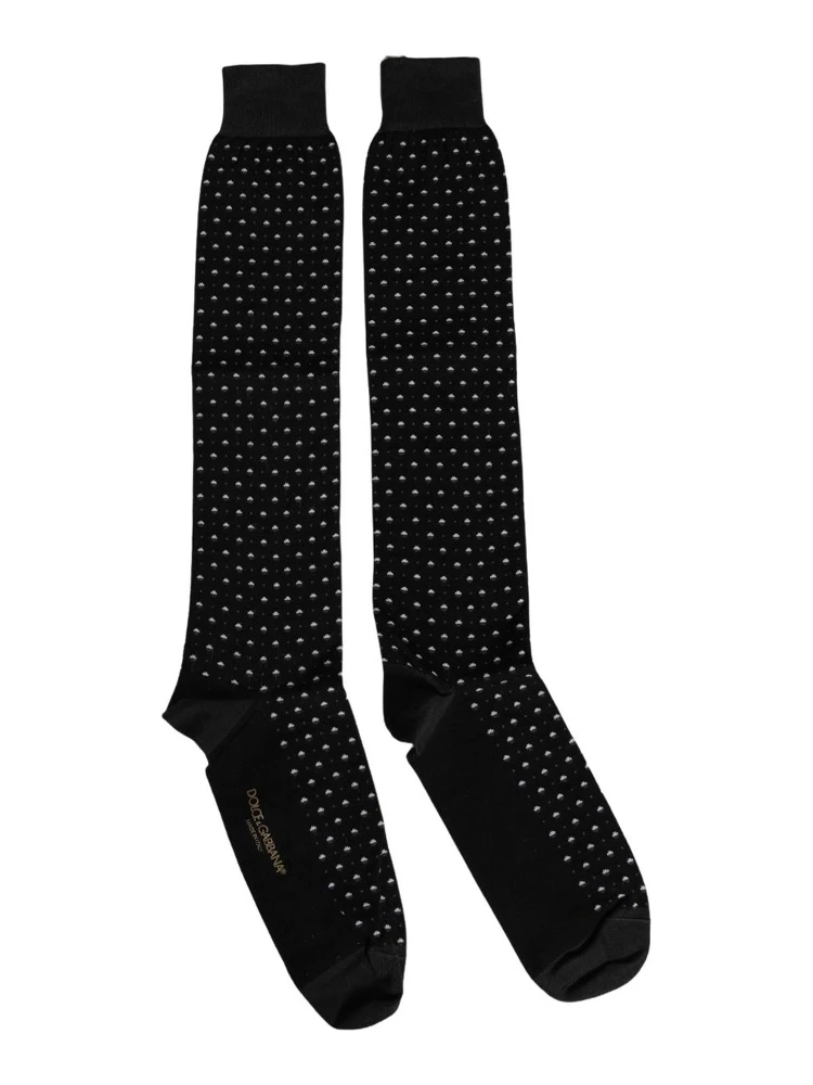 Black Polka Dot Over The Calf Accessory Socks alternative