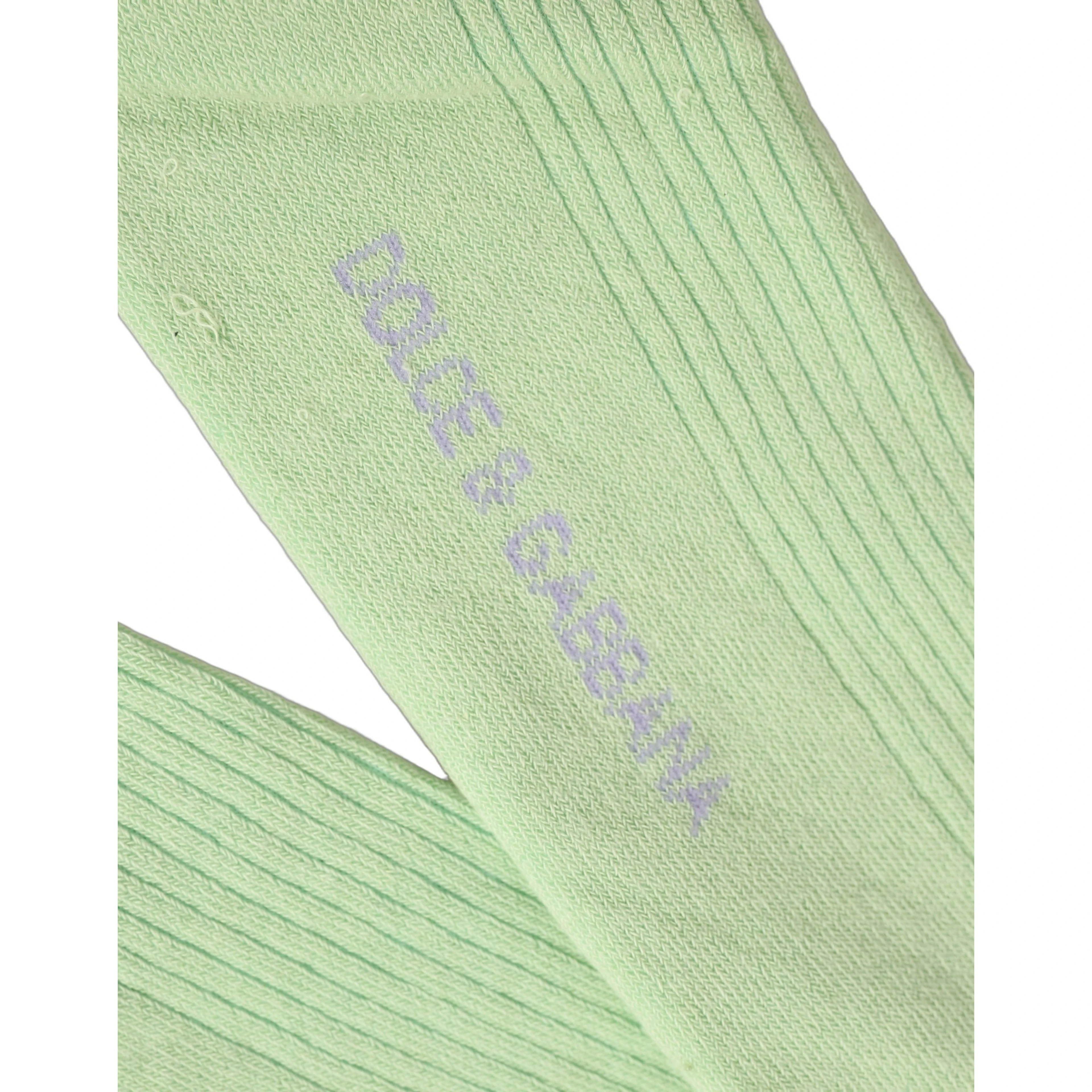 Men Light Green Logo Over Calf Accessory Socks