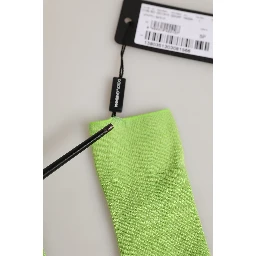 Men Green Viscose Over The Calf Accessory Socks