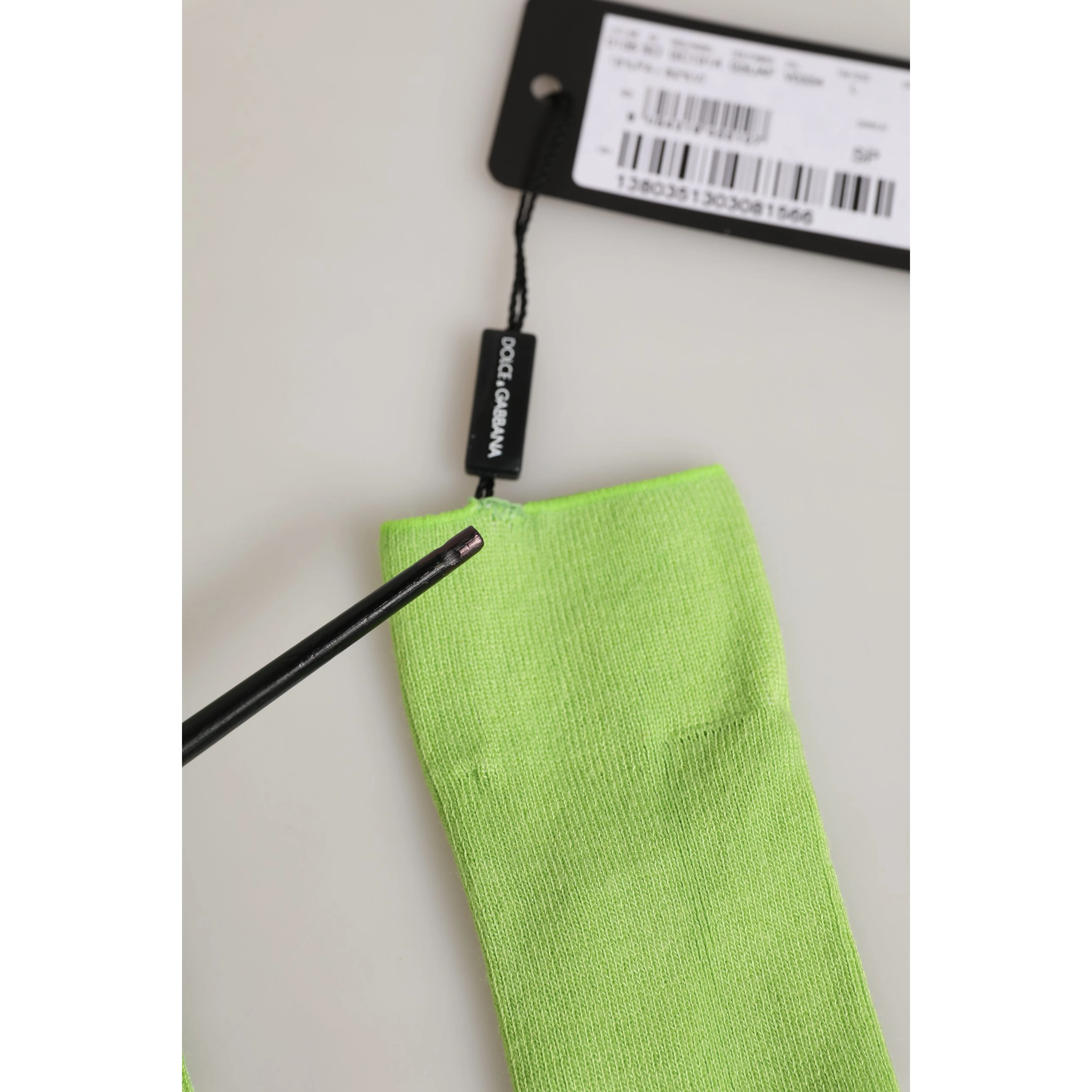 Men Green Viscose Over The Calf Accessory Socks