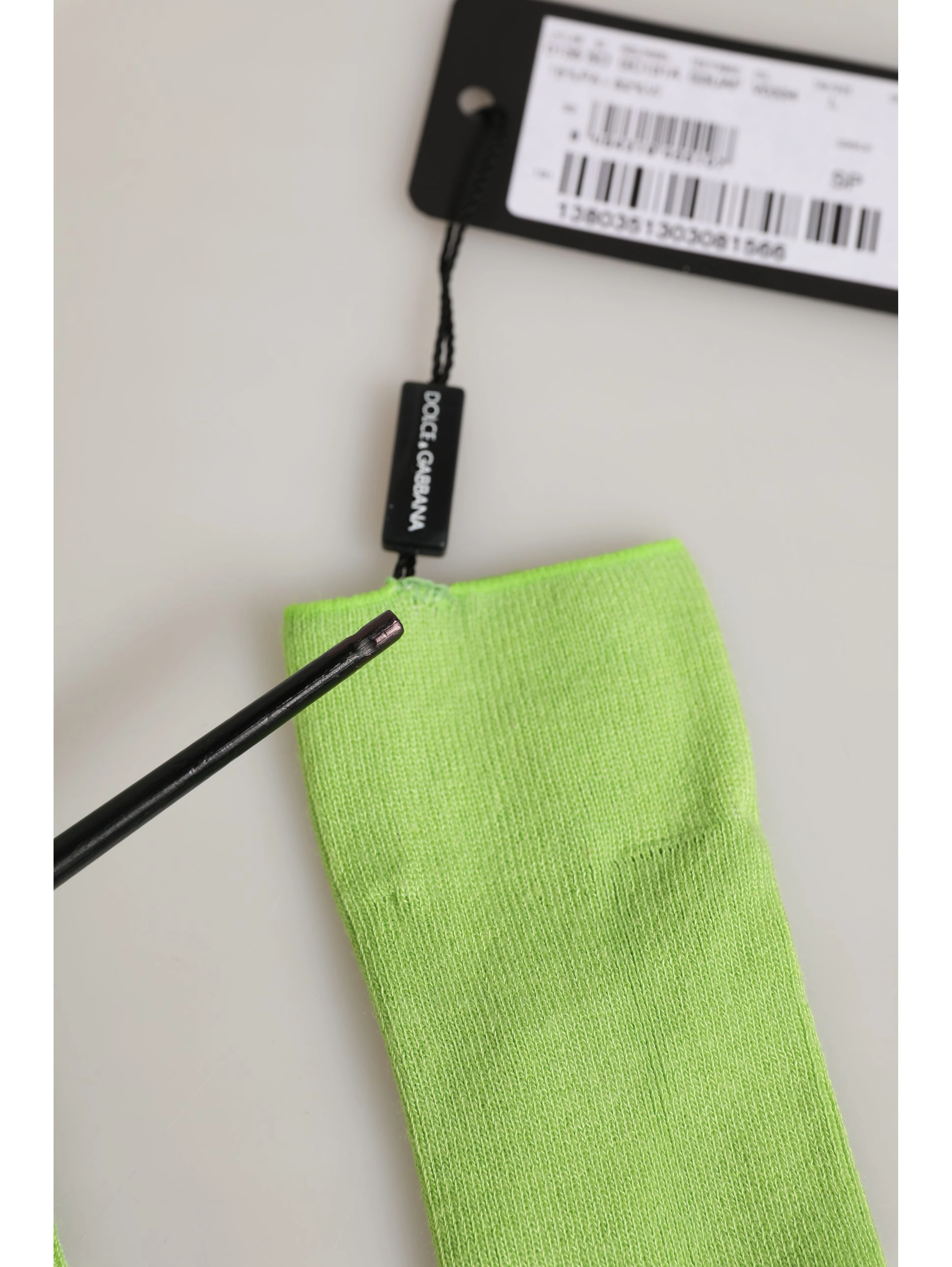 Men Green Viscose Over The Calf Accessory Socks
