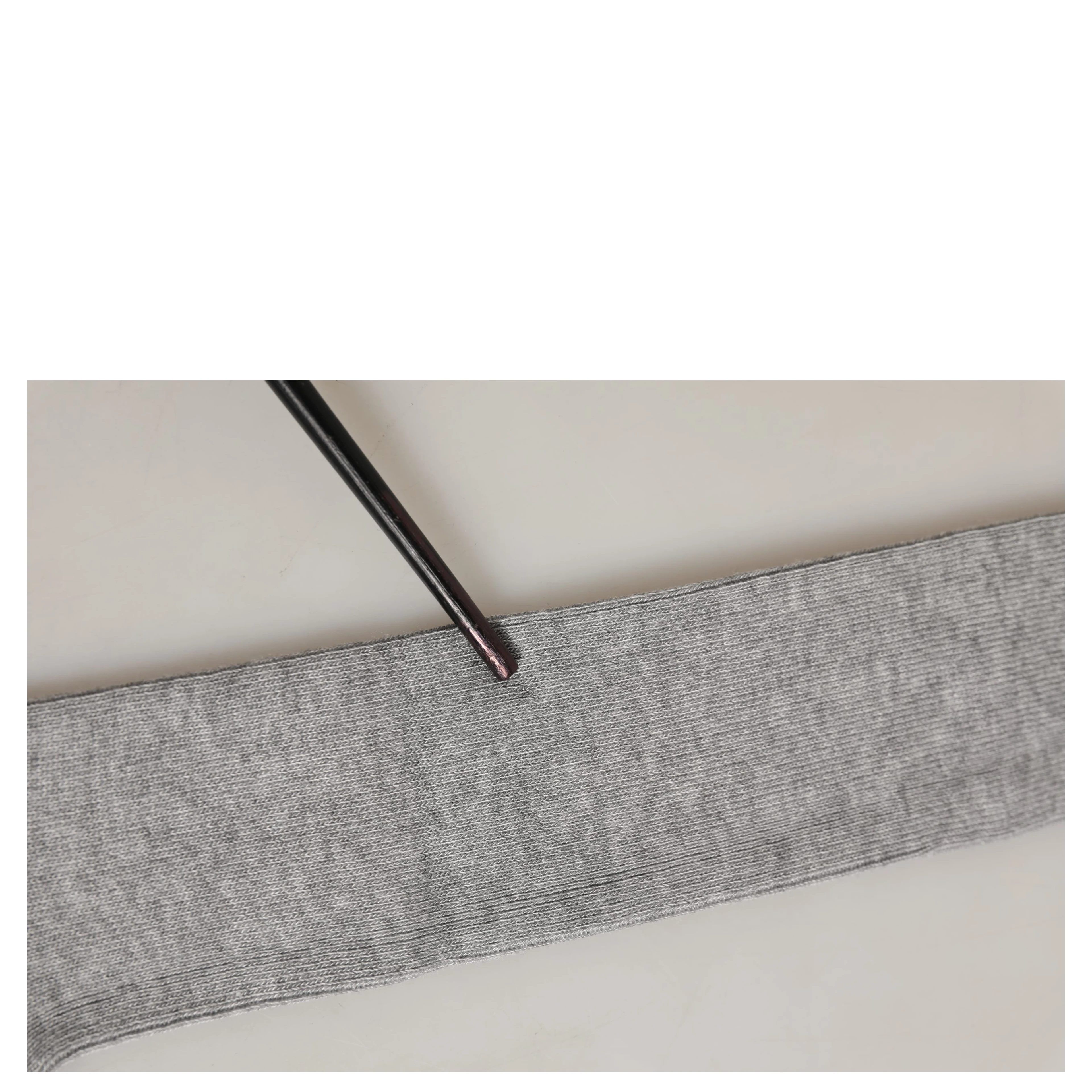 Men Gray Viscose Over The Calf Accessory Socks