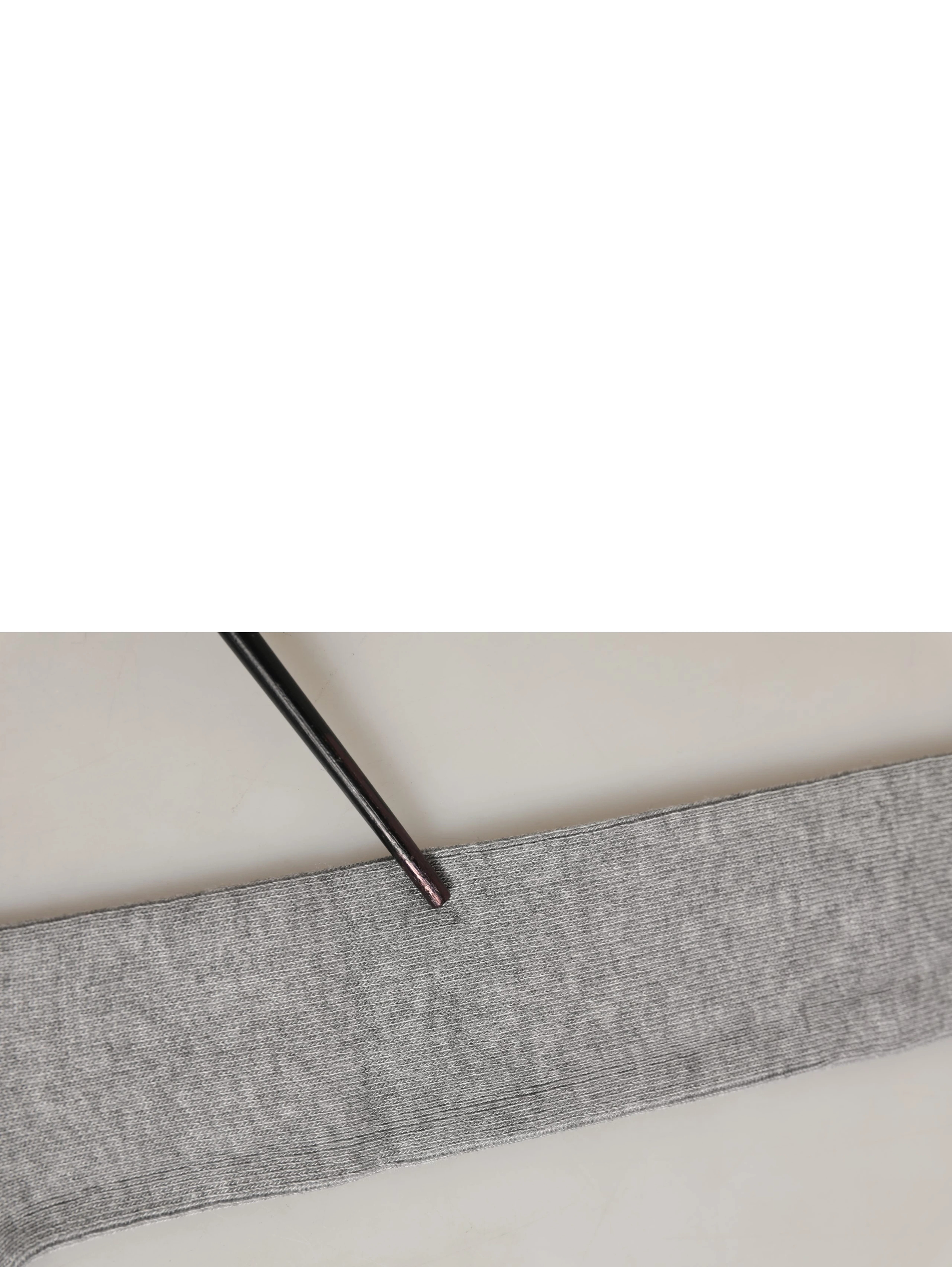 Men Gray Viscose Over The Calf Accessory Socks
