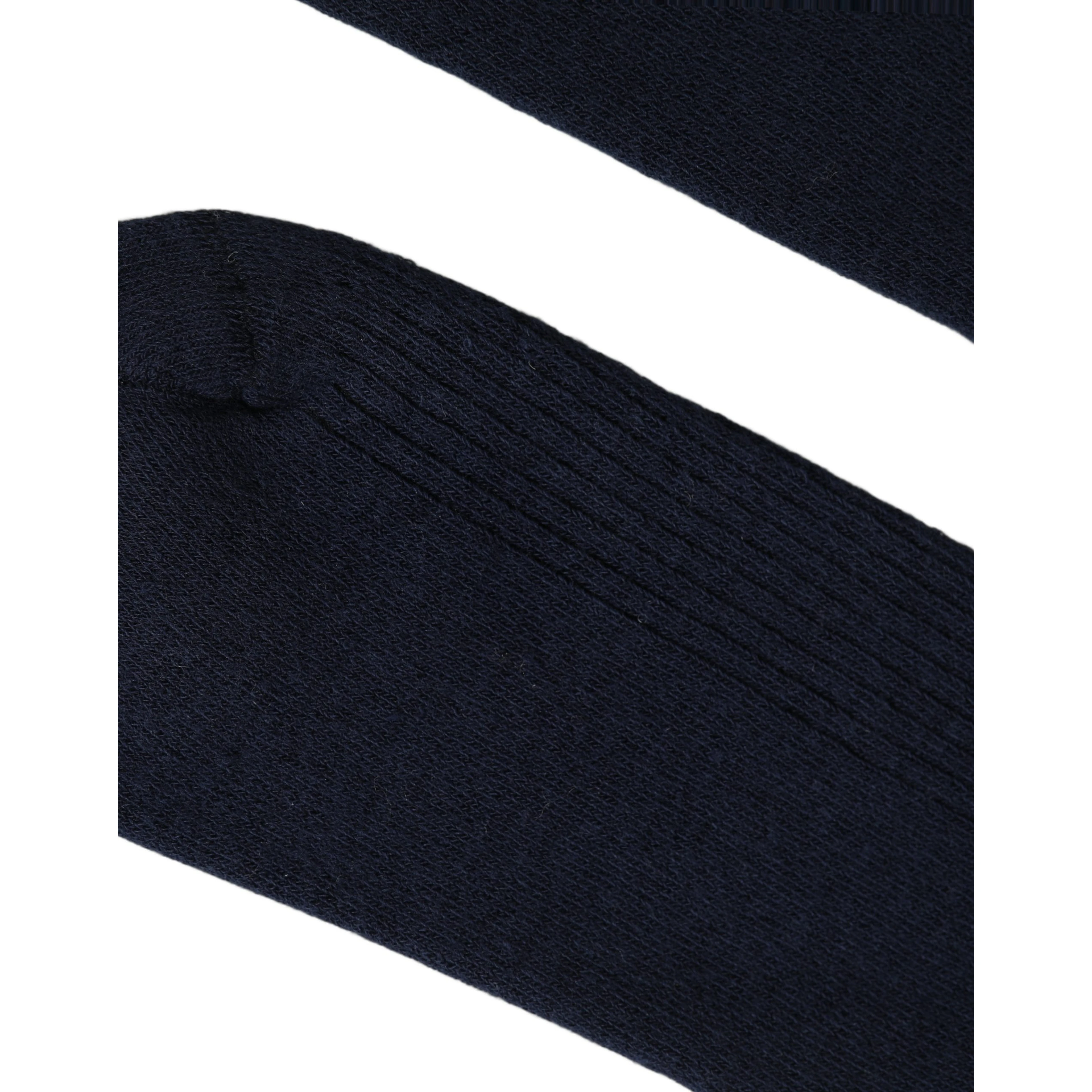 Men Navy Blue DG Logo Mid Calf Accessory Socks