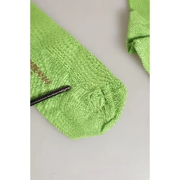 Men Green Viscose Over The Calf Accessory Socks