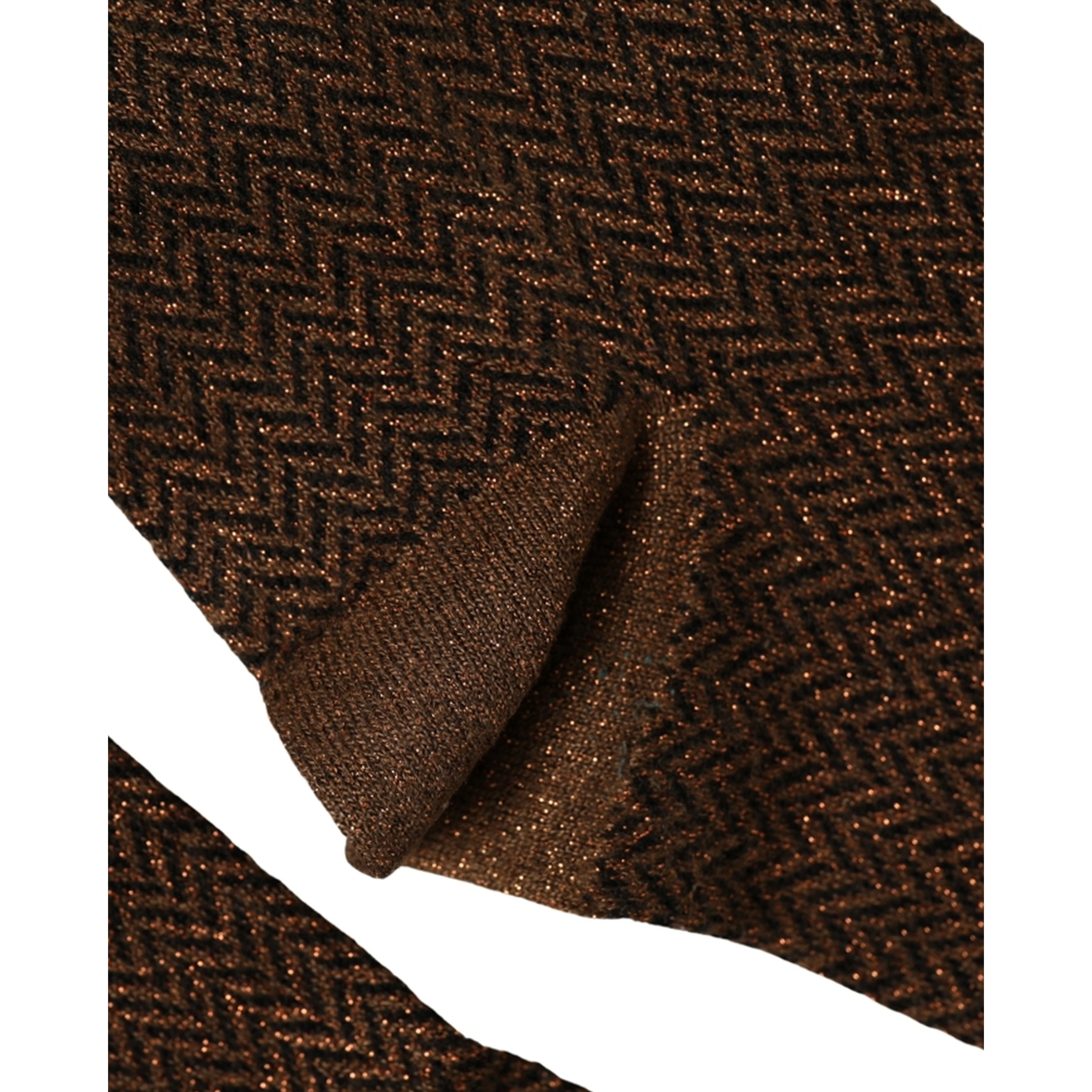 Men Brown Viscose Over The Calf Accessory Socks