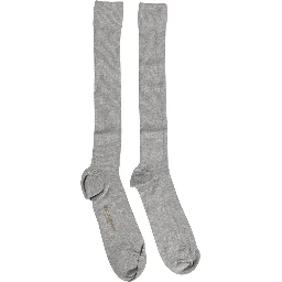 Men Gray Viscose Over The Calf Accessory Socks