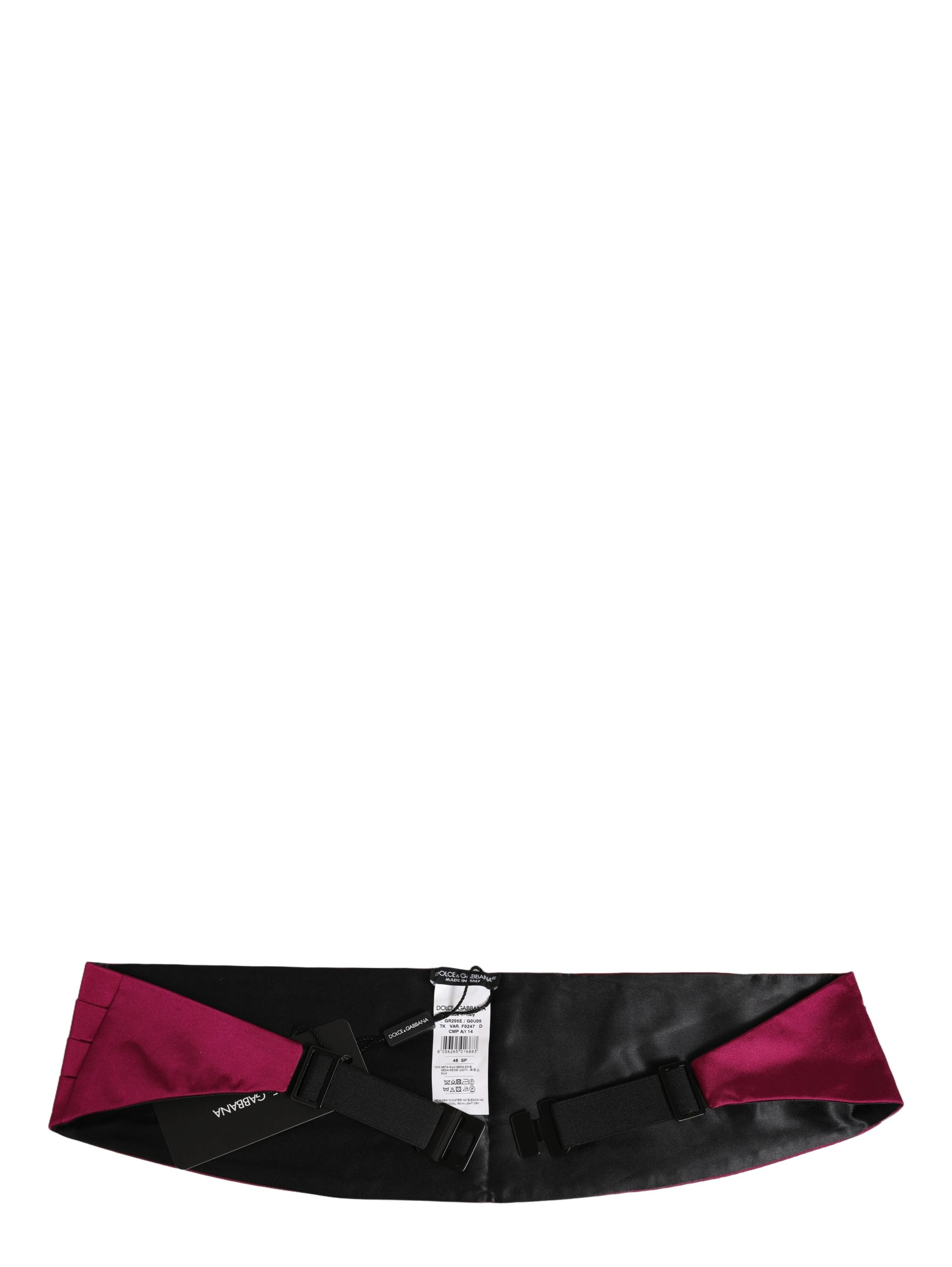 Burgundy 100% Silk Belt Waist Cummerbund
